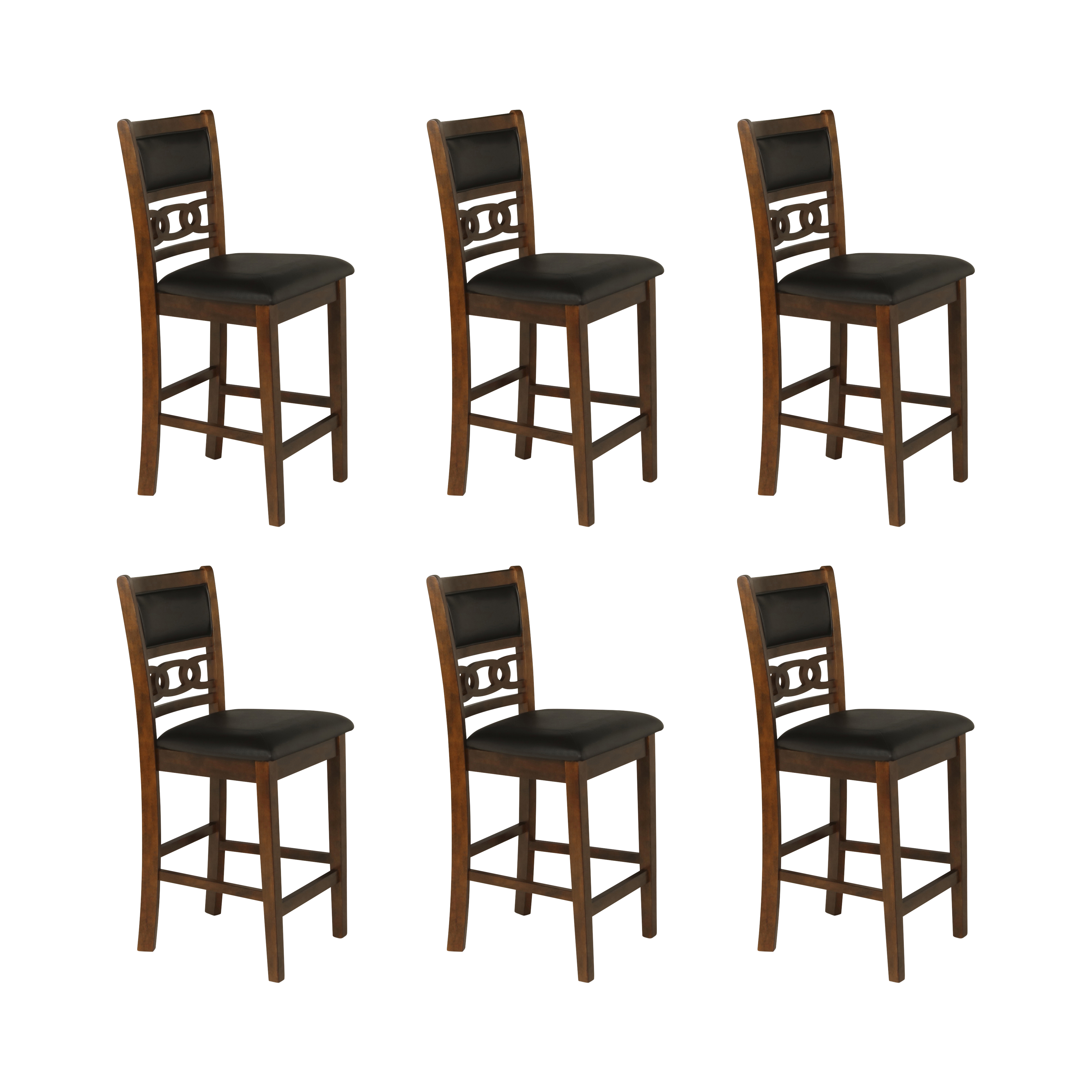 6 New Classic Furniture Gia Brown Counter Chairs NCF-EC-S-45-1701-6CB2