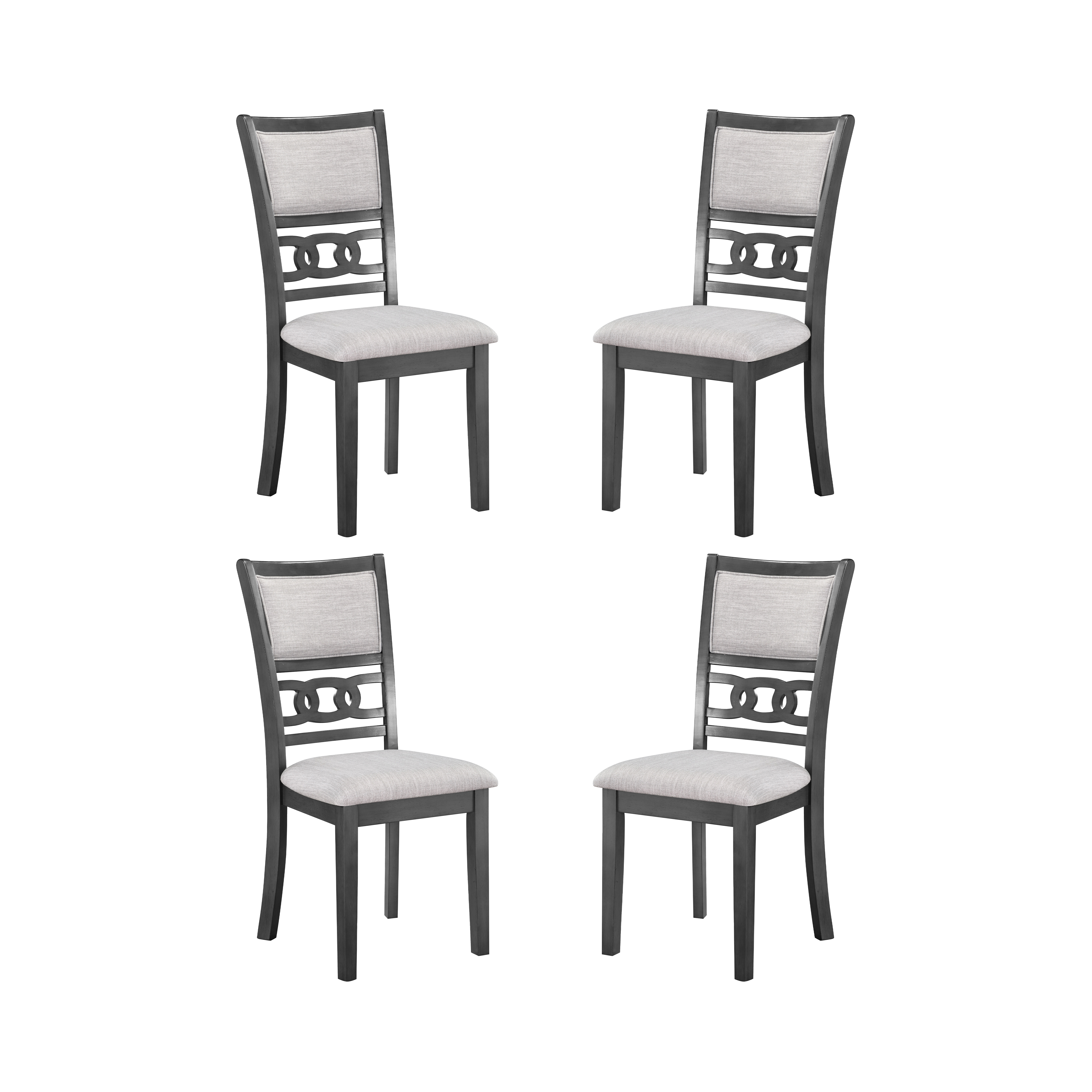 4 New Classic Furniture Gia Gray Dining Chairs NCF-EC-S-40-1701-4CG2 4 New Classic Furniture Gia Gray Dining Chairs NCF-EC-S-40-1701-4CG2