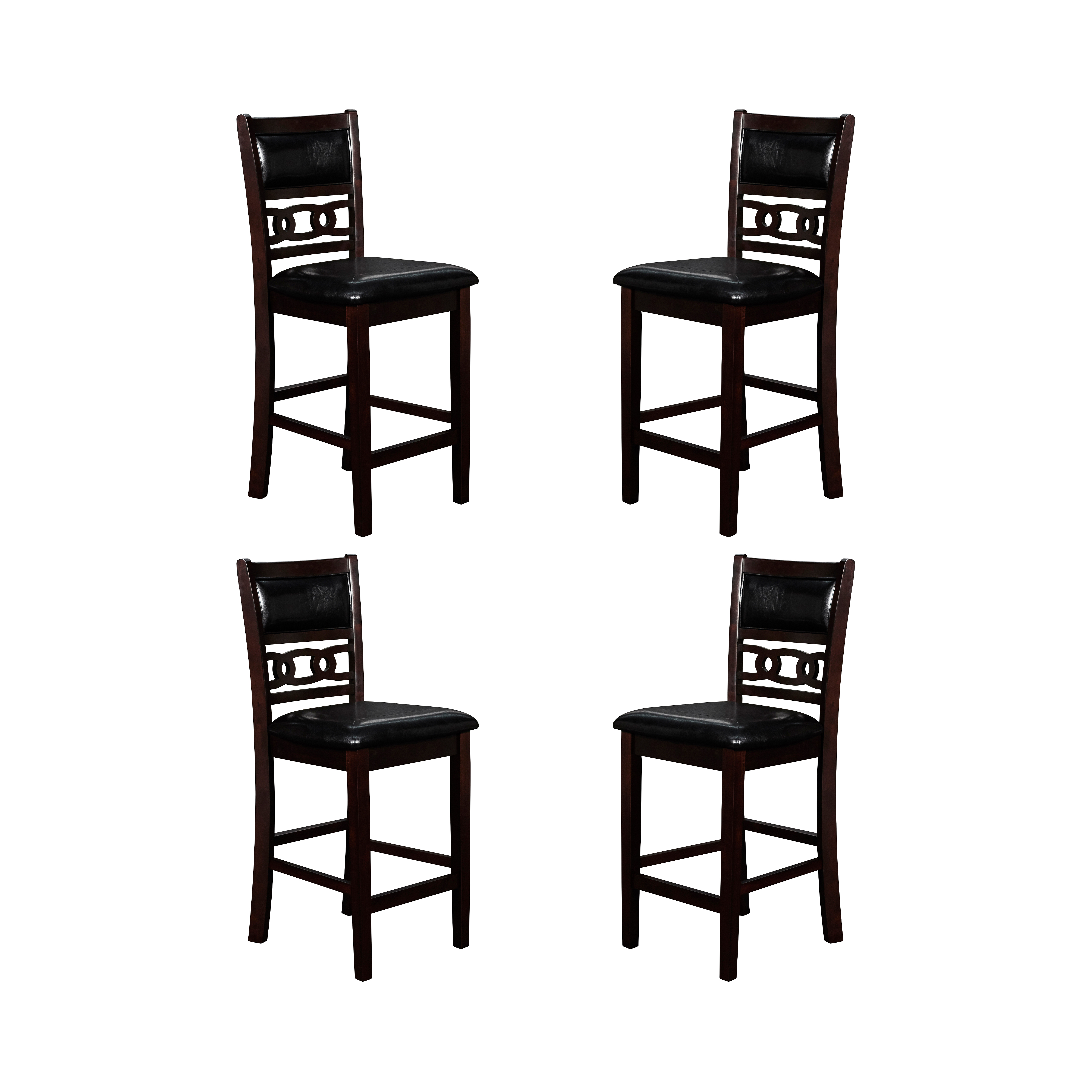 4 New Classic Furniture Gia Black Counter Chairs NCF-EC-S-45-1701-4CK2 4 New Classic Furniture Gia Black Counter Chairs NCF-EC-S-45-1701-4CK2