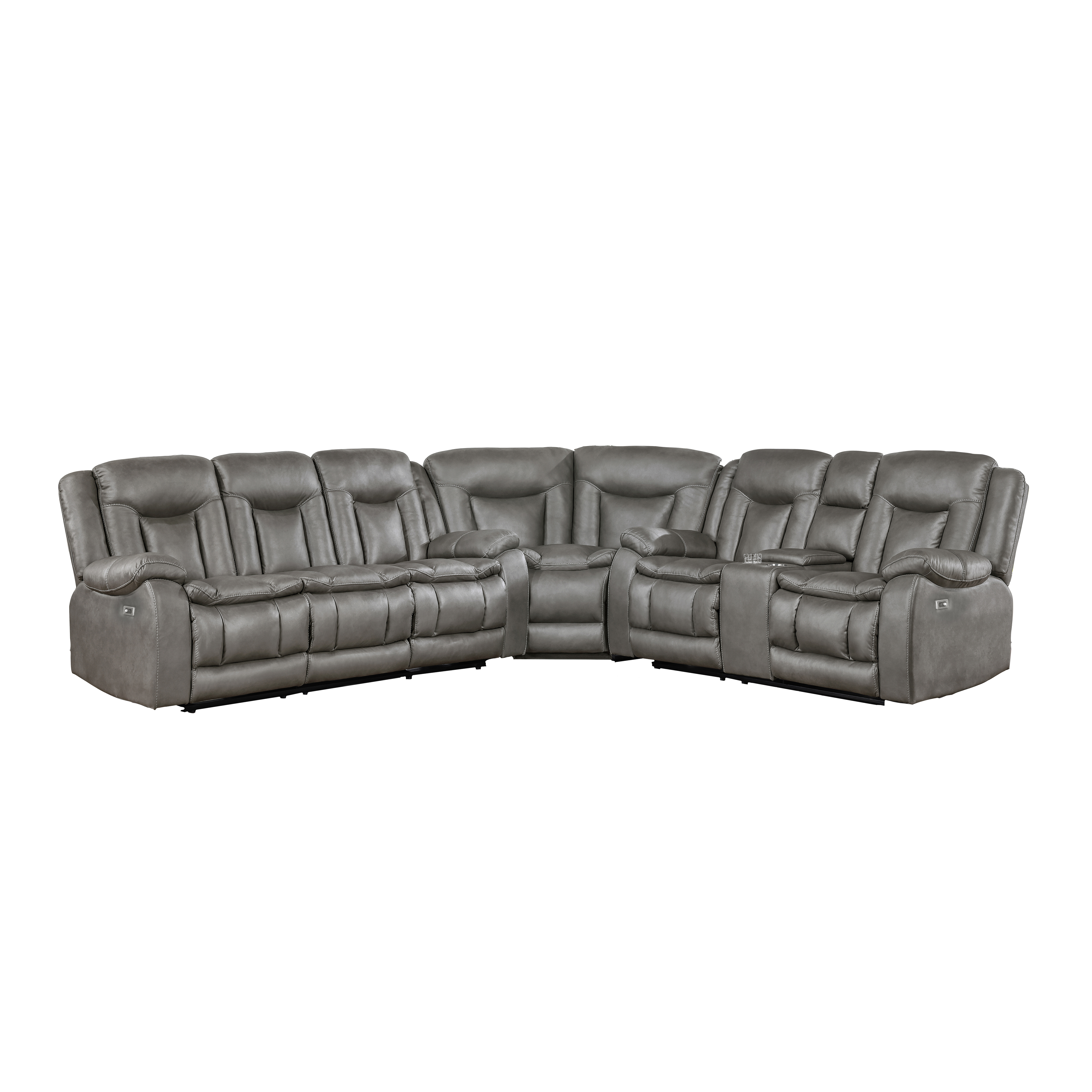 New Classic Furniture Morello Gray 3pc Power Sectional NCF-20-2505G-3PMW New Classic Furniture Morello Gray 3pc Power Sectional NCF-20-2505G-3PMW