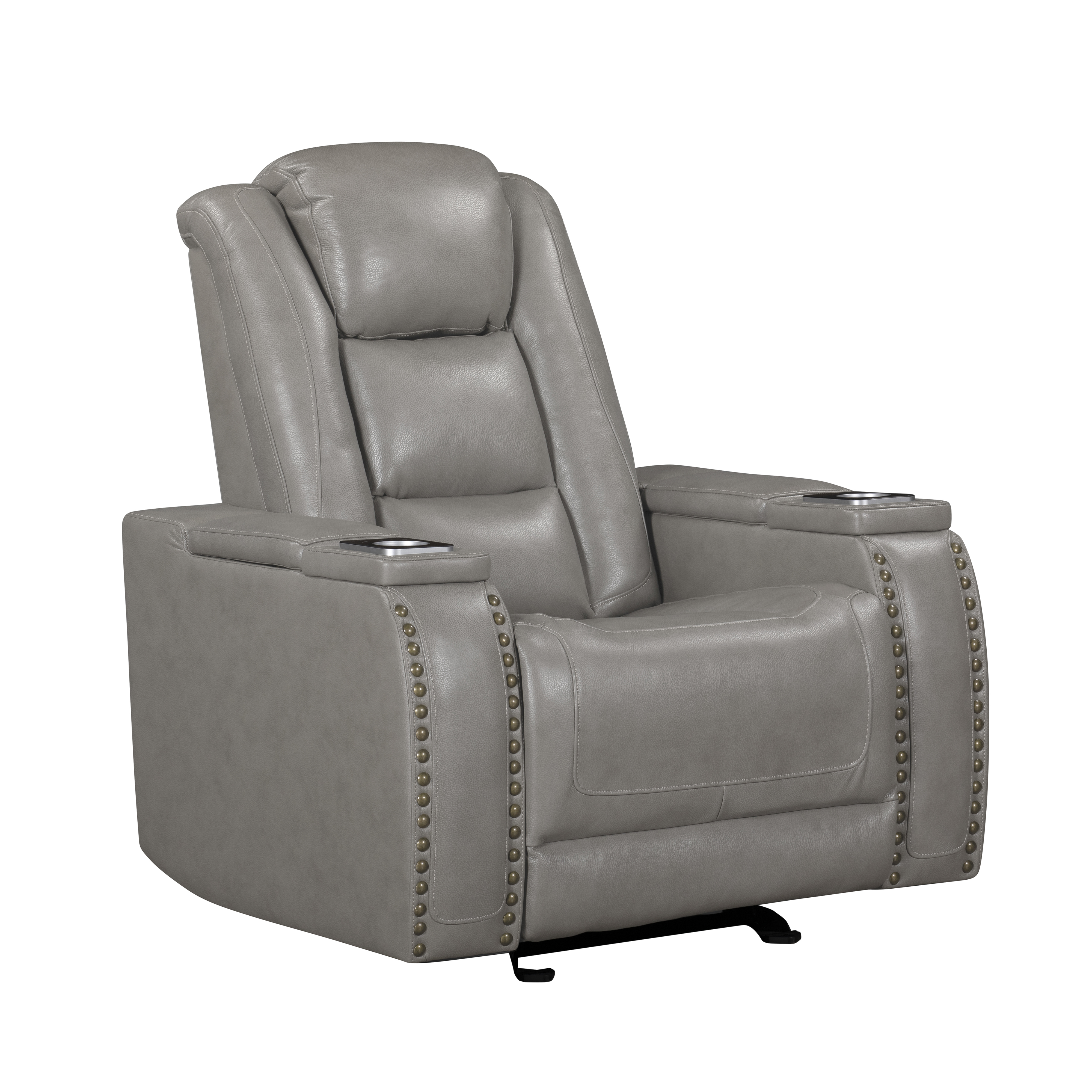 New Classic Furniture Breckenridge Il Gray Glider Power Recliner