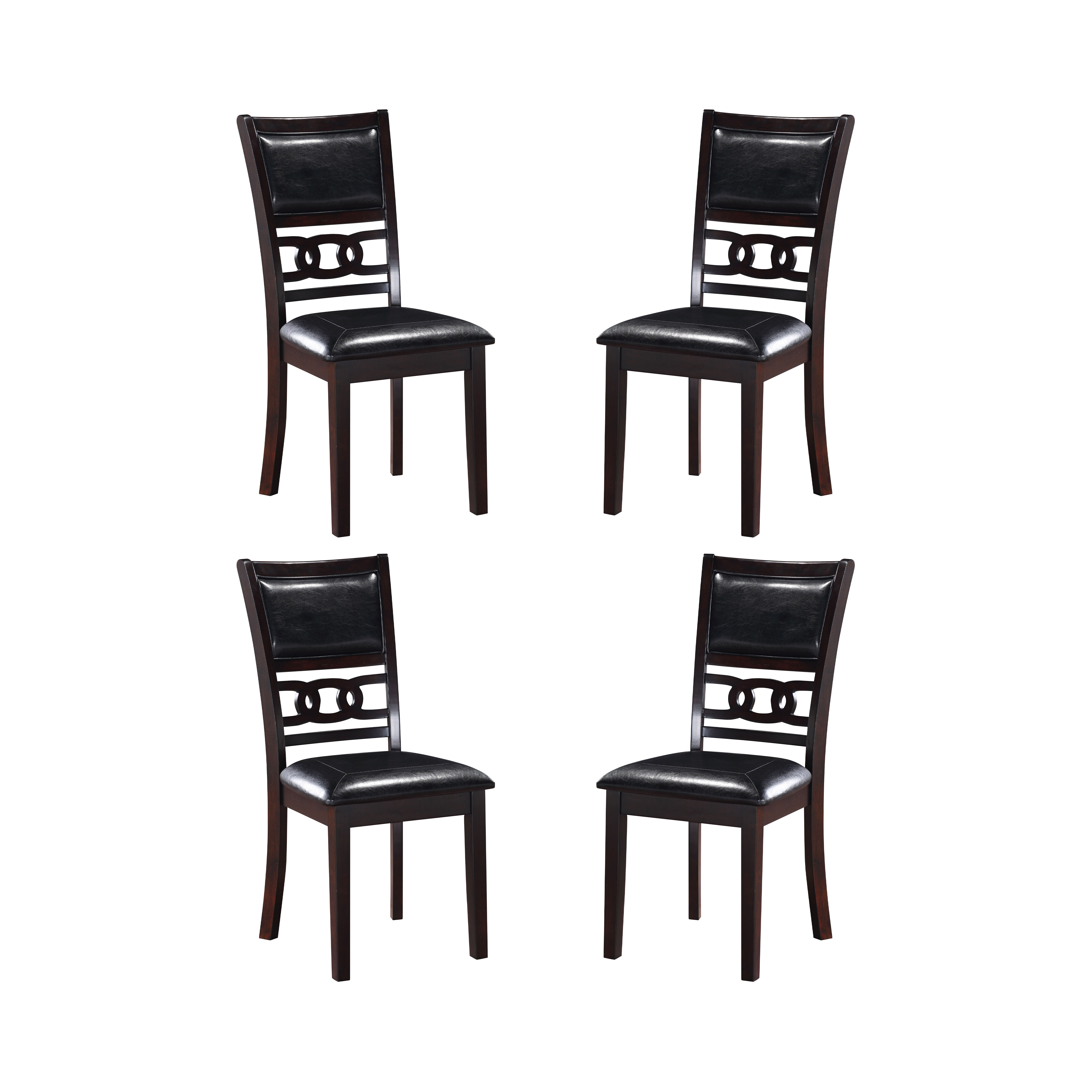 4 New Classic Furniture Gia Black Dining Chairs NCF-EC-S-40-1701-4CK2 4 New Classic Furniture Gia Black Dining Chairs NCF-EC-S-40-1701-4CK2