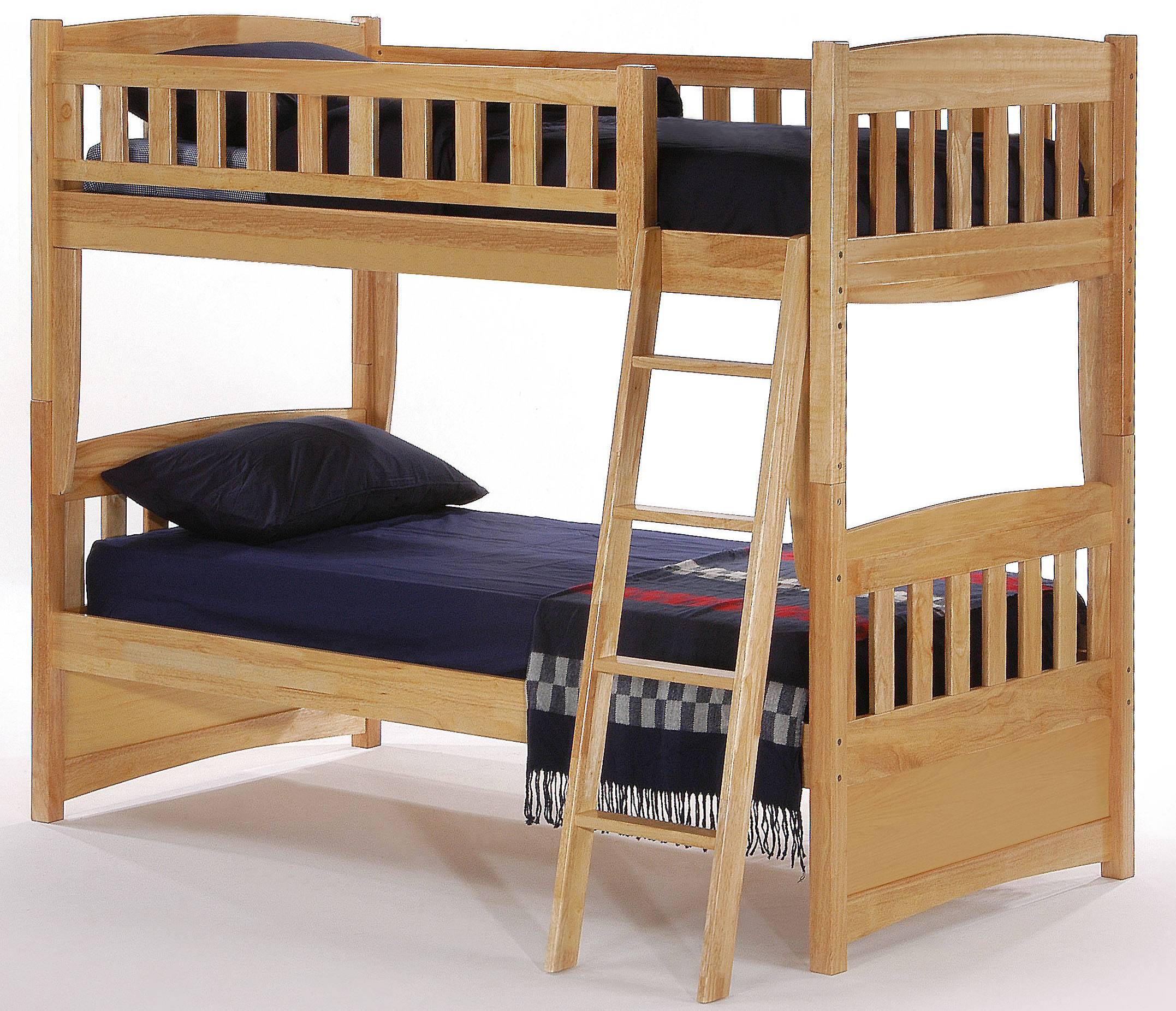 Night and Day Furniture Cinnamon Natural Twin Twin Bunk Bed