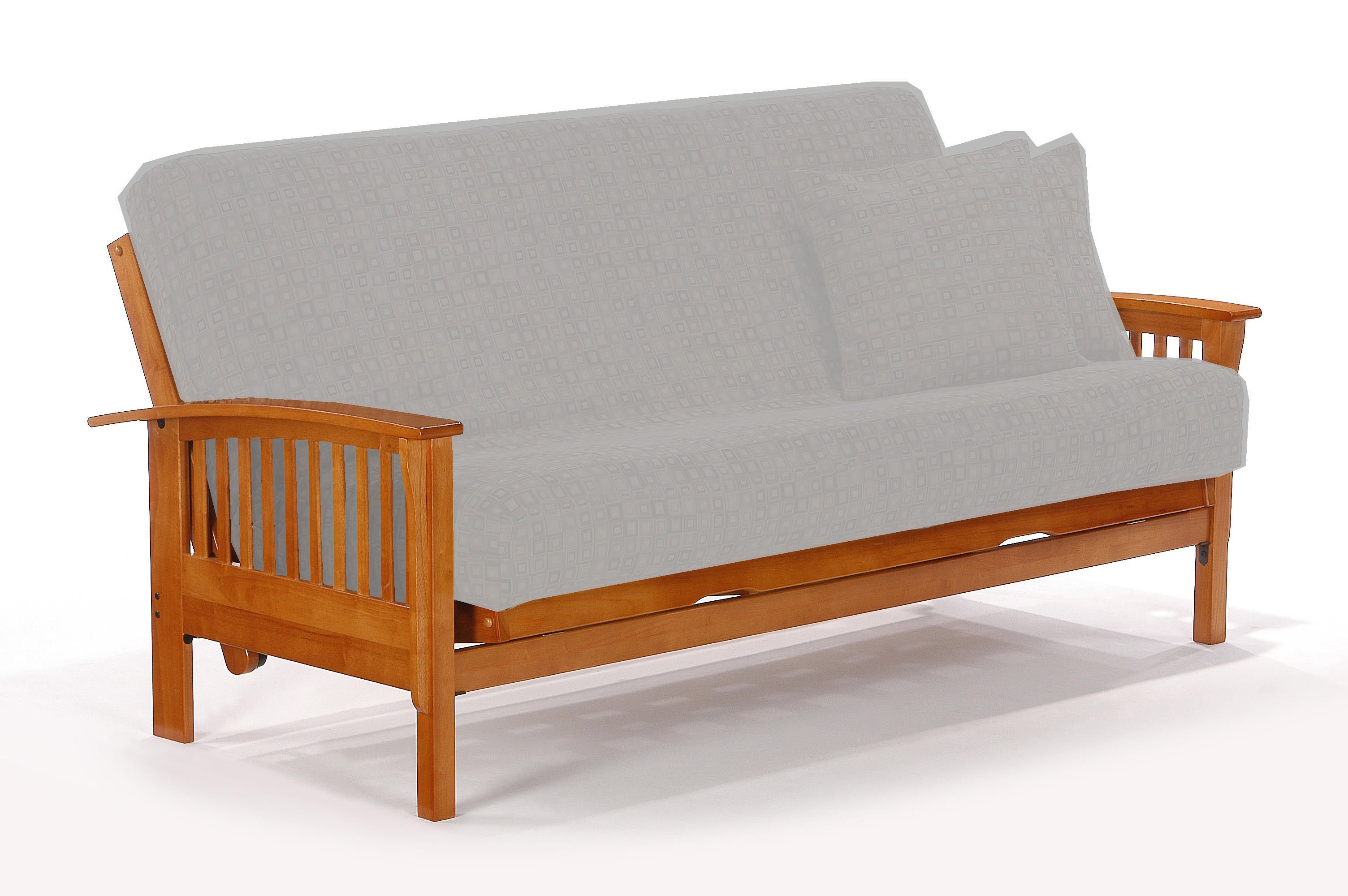 Night And Day Furniture Winchester Honey Oak Twin Futon Frame Only