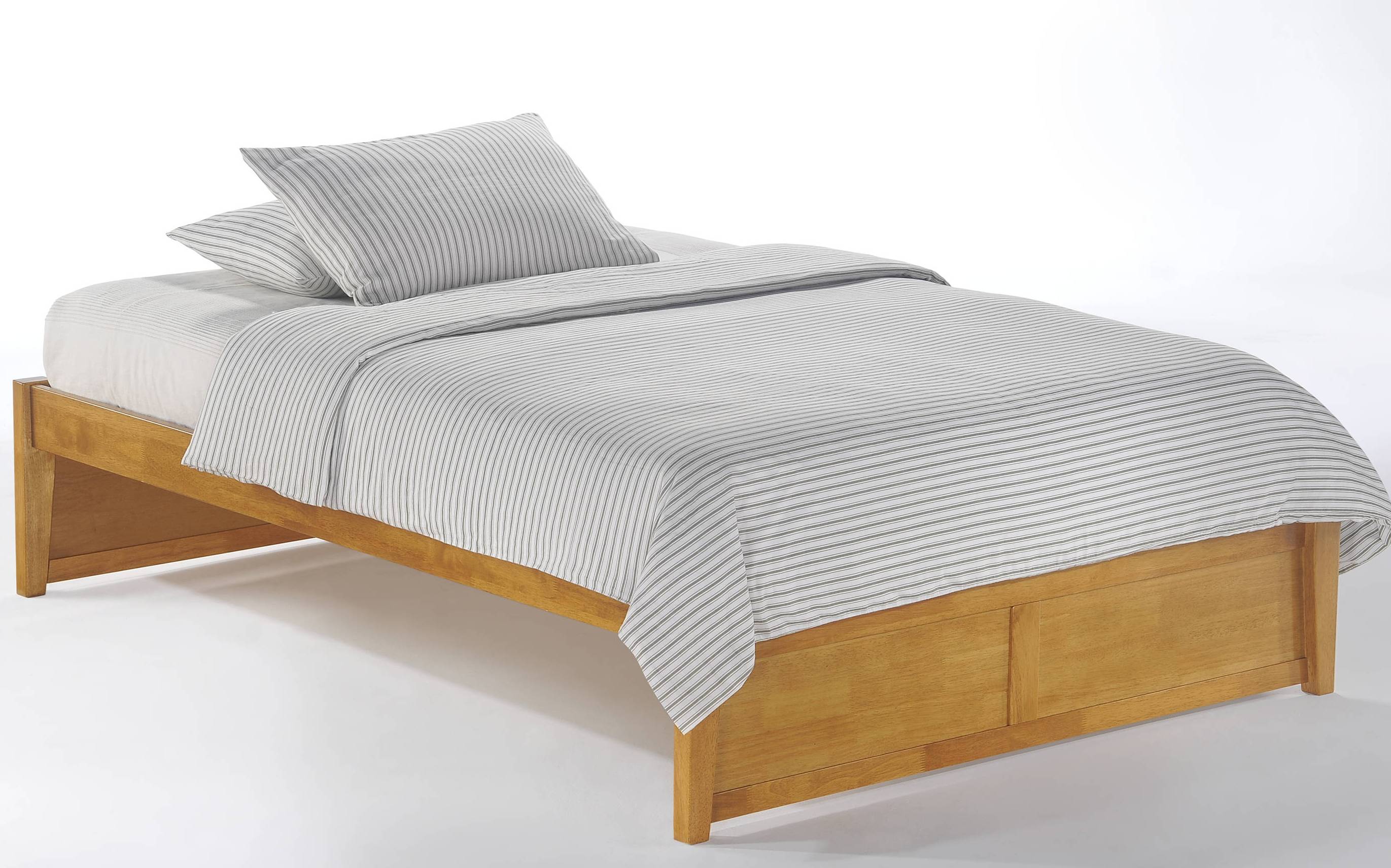 Night and Day Furniture K Series Medium Oak King Basic Platform Bed