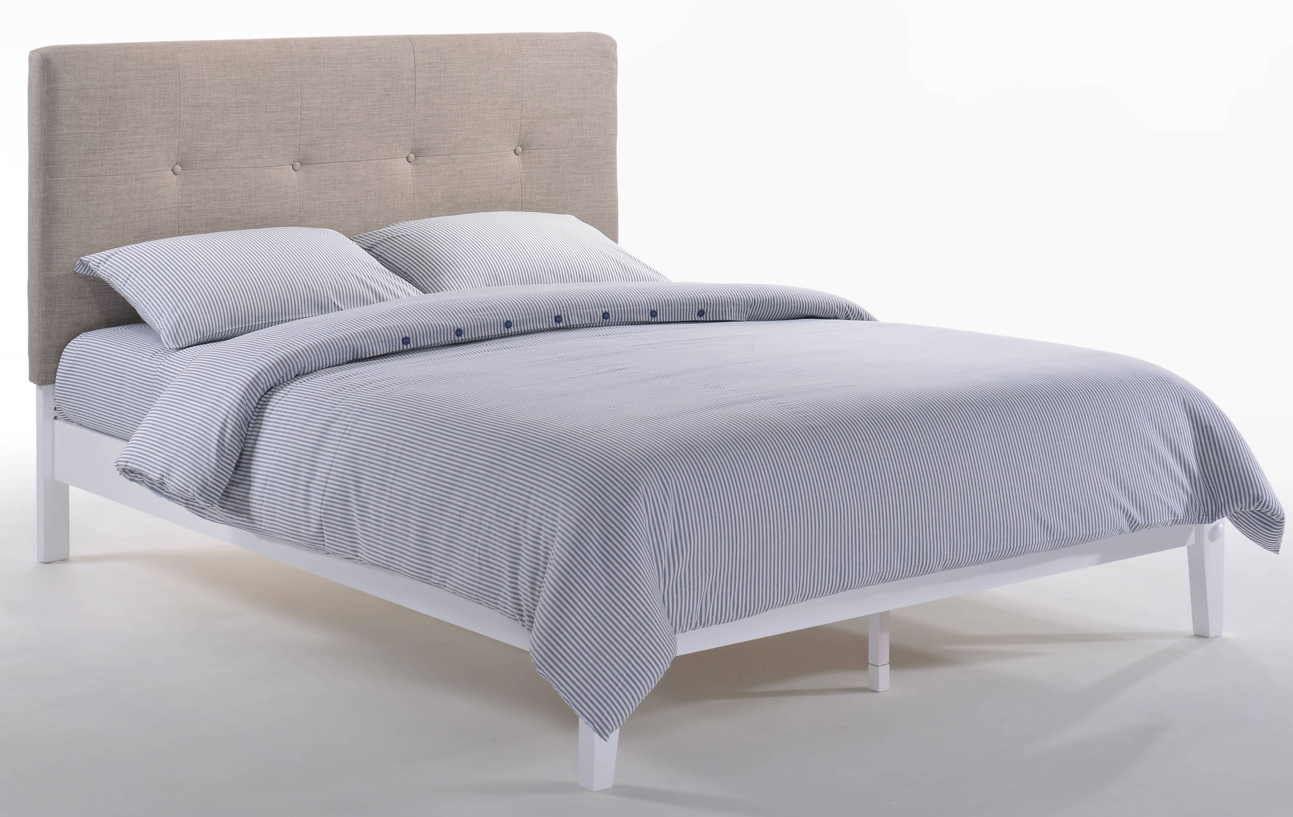 Night and Day Furniture P Series Grey White Paprika Full Bed