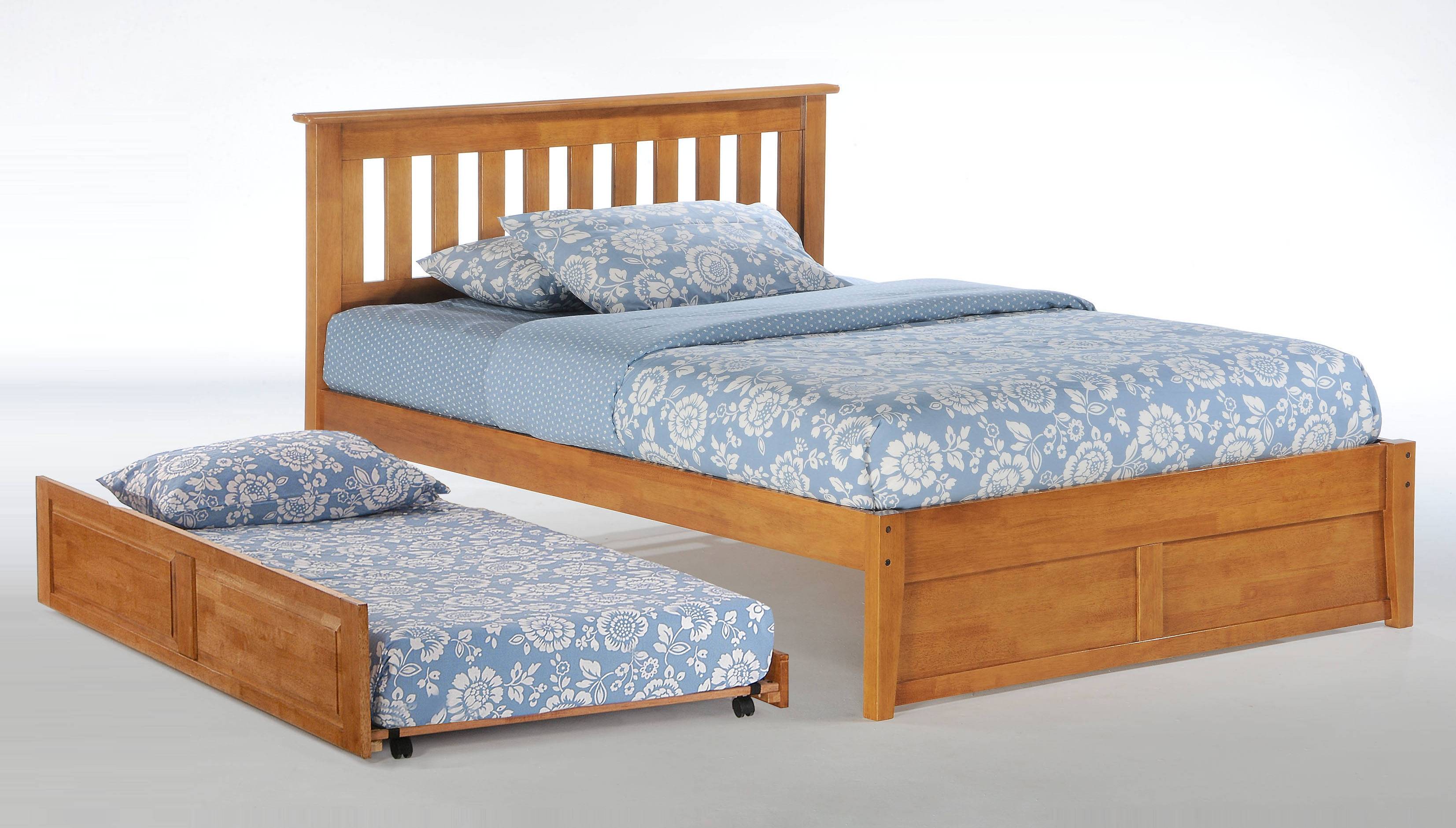 Night And Day Furniture P Series Medium Oak King Rosemary Trundle Bed