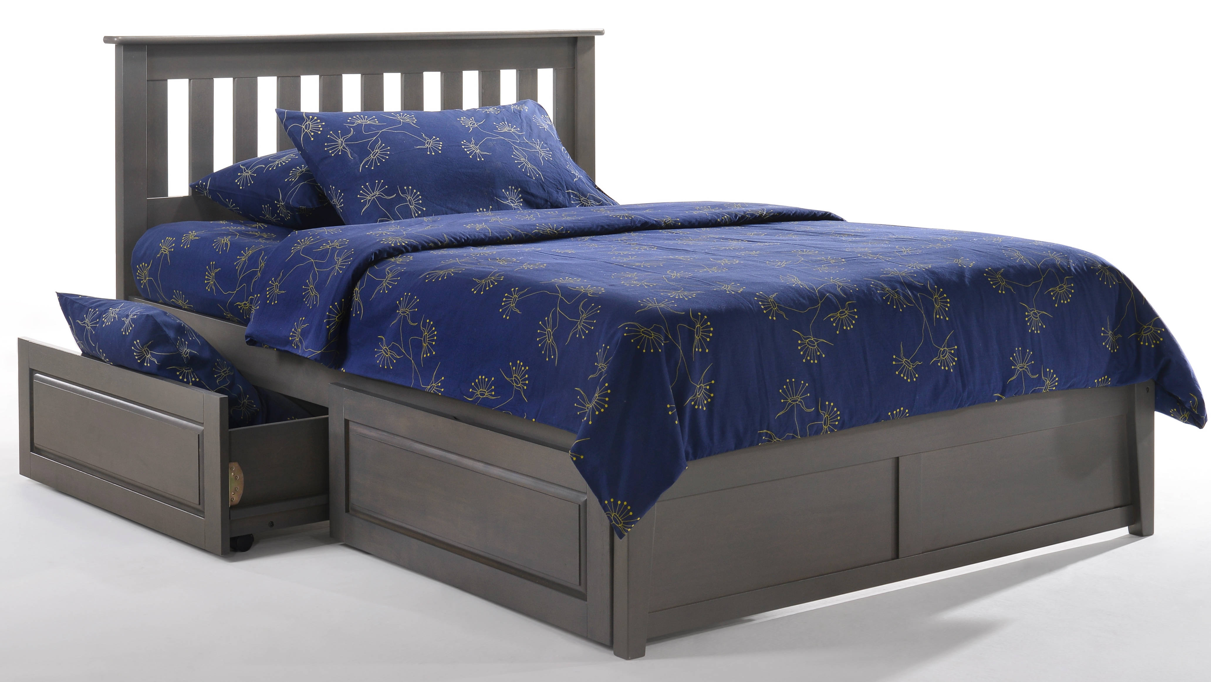 Night And Day Furniture P Series Stonewash Full Rosemary Drawer Bed