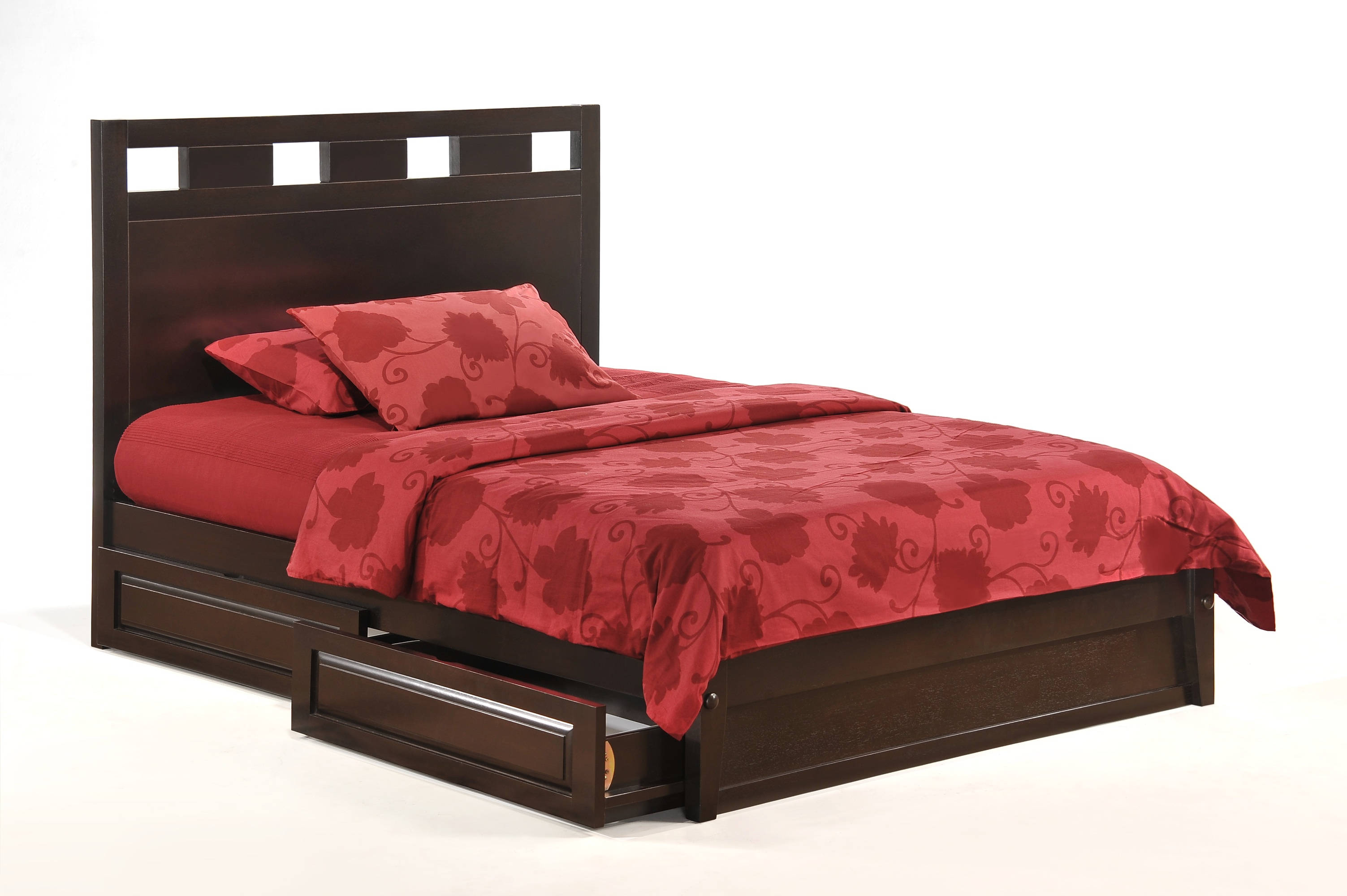 NDF-Tamarind-Bed-Full-Dark-Chocolate-P-Series-w-Footboard-Panel-Rolling-Storage-Drawer-opened.jpg