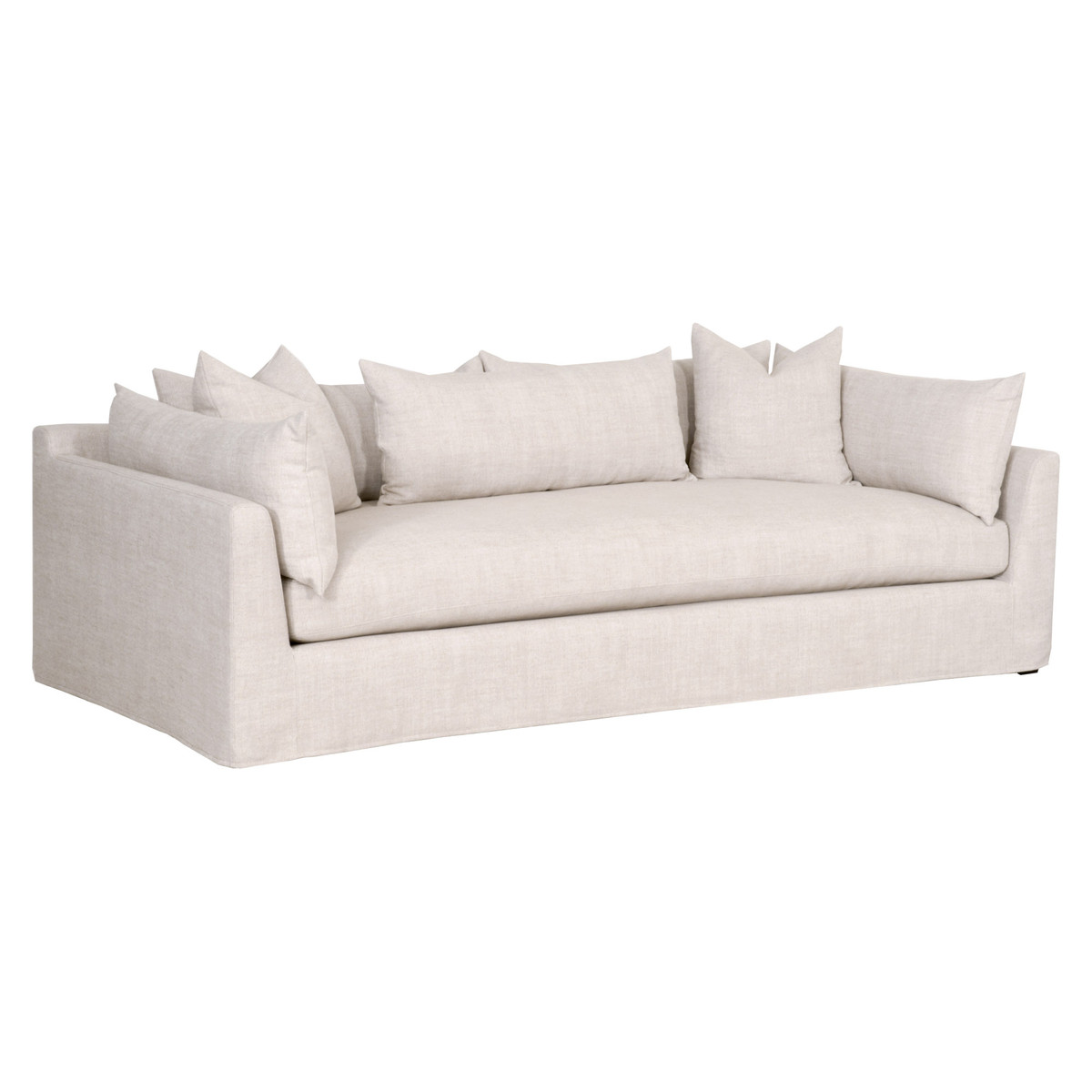 Essentials For Living Haven Bisque Espresso Lounge Slipcover Sofa OEF-6606-3-BISQ Essentials For Living Haven Bisque Espresso Lounge Slipcover Sofa OEF-6606-3-BISQ