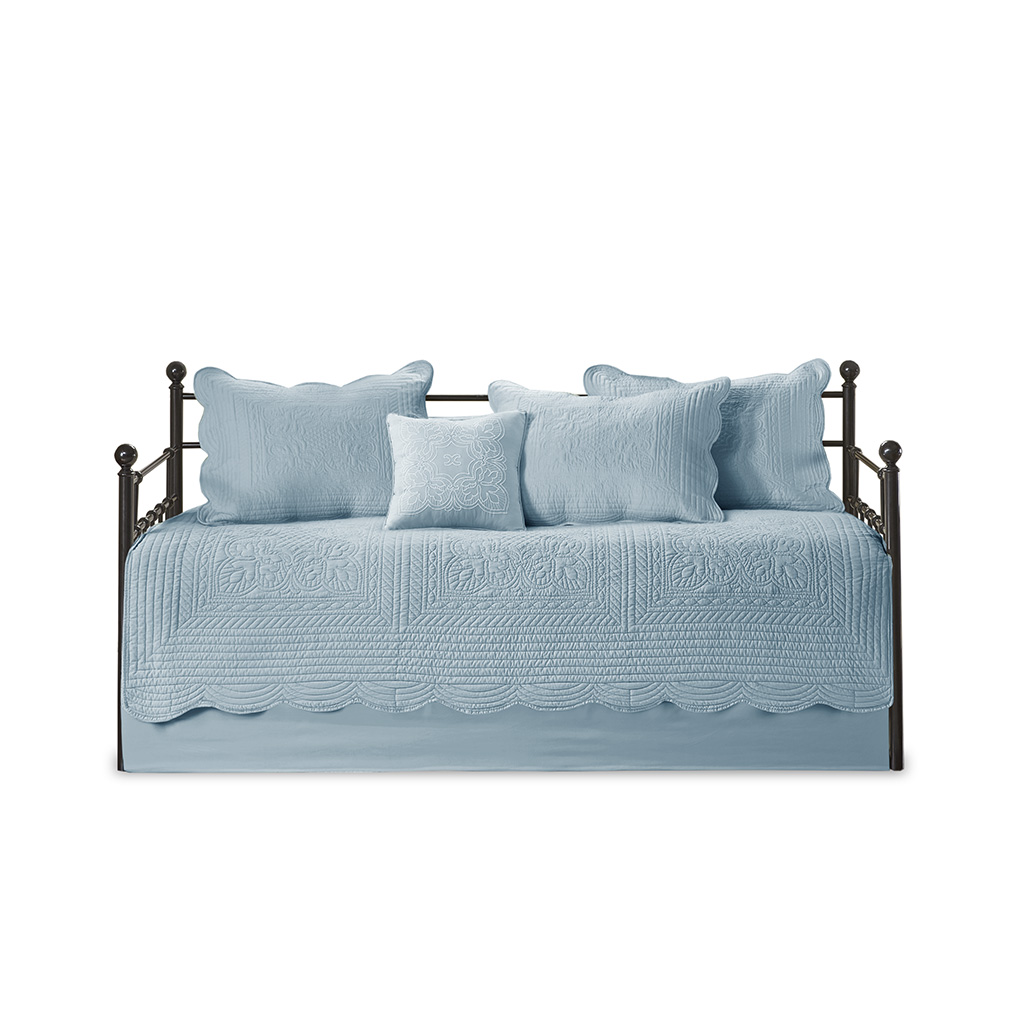 Olliix Madison Park Tuscany Blue 6pc Reversible Daybed Cover Set