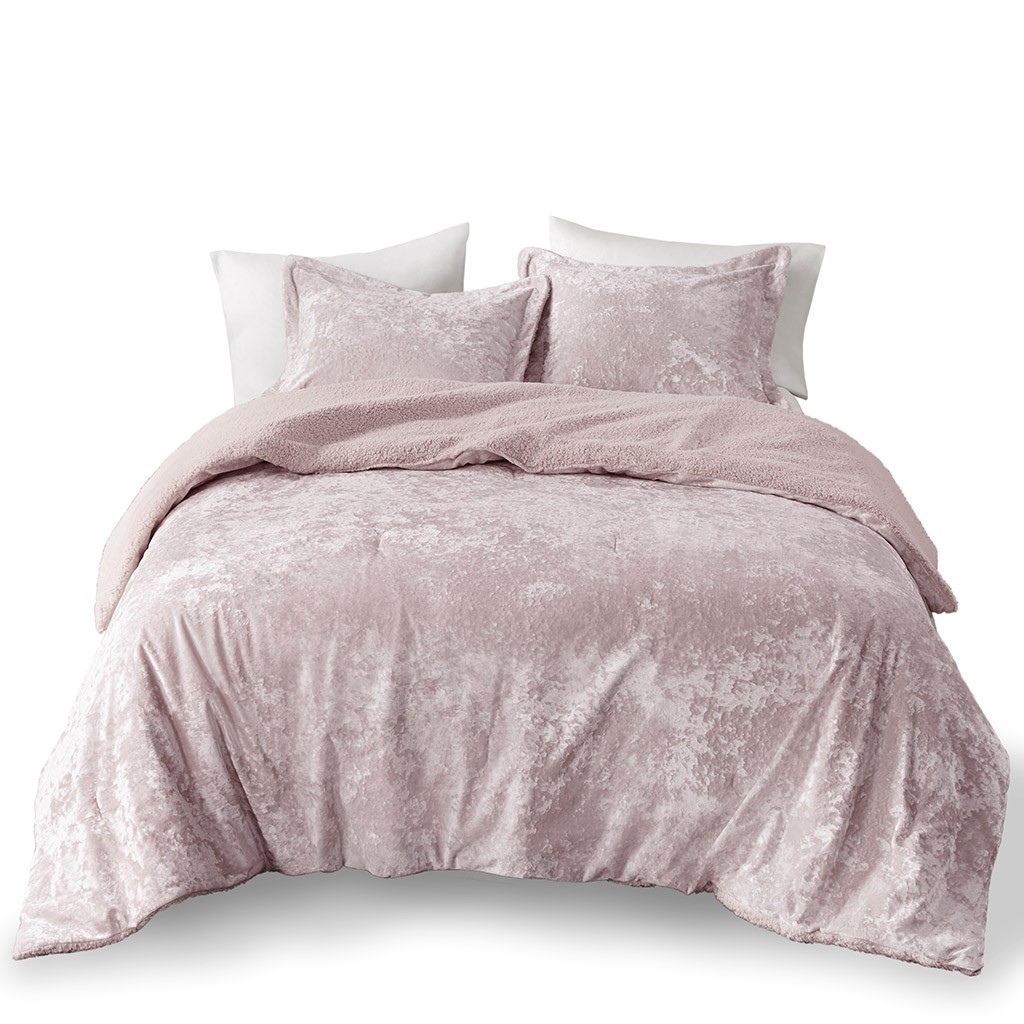 Olliix Intelligent Design Mira Lavender Twin Twin XL Reversible Comforter S...