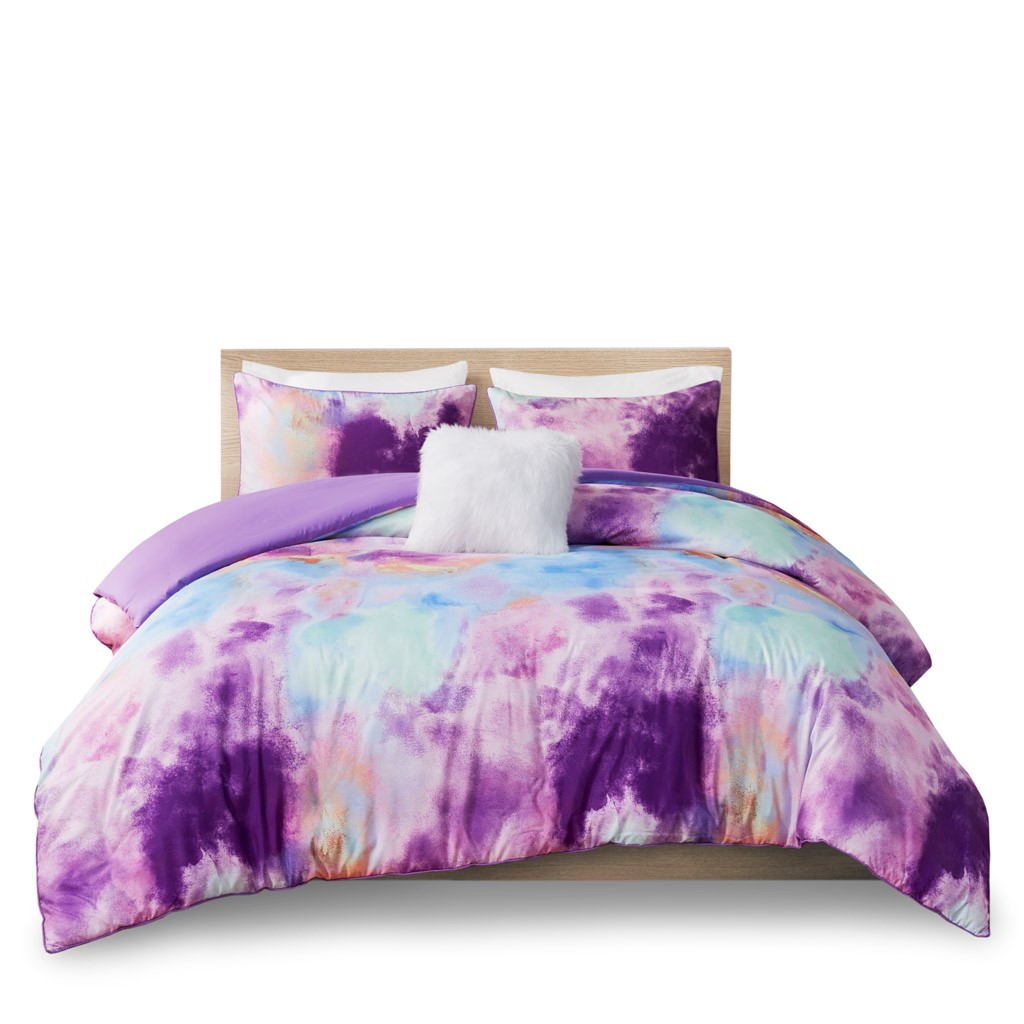 Olliix Intelligent Design Cassiopeia Lavender Twin Twin XL Duvet Cover Set