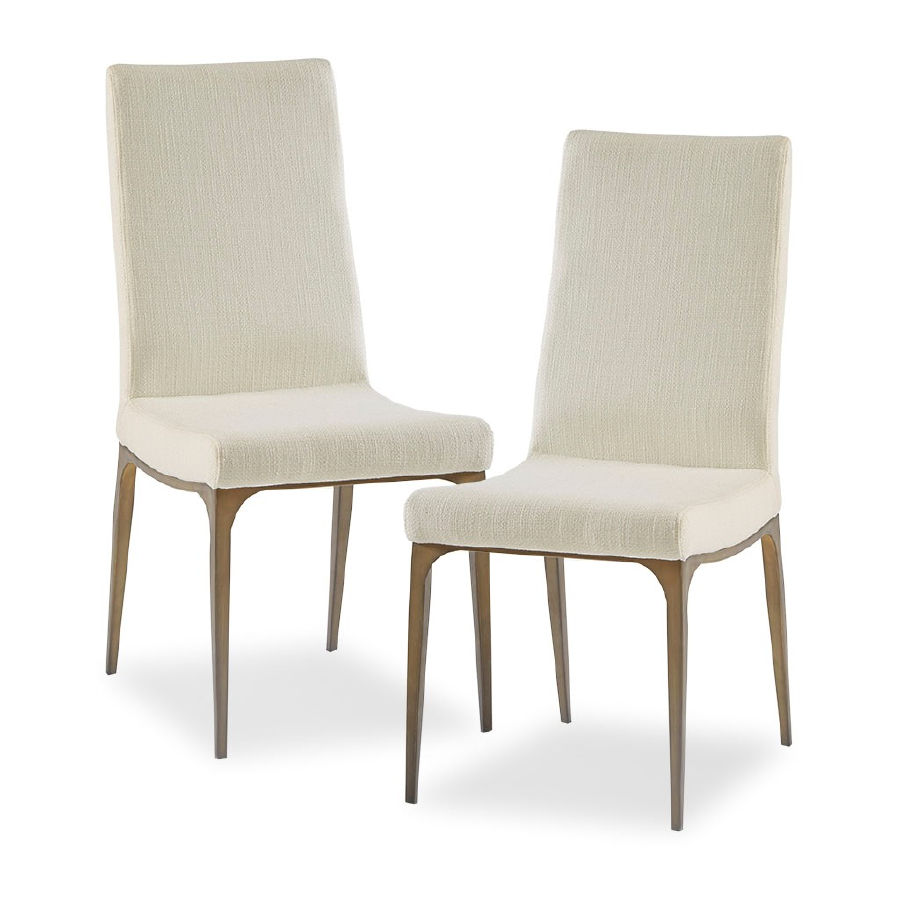 2 Olliix Madison Park Captiva Cream Dining Side Chairs