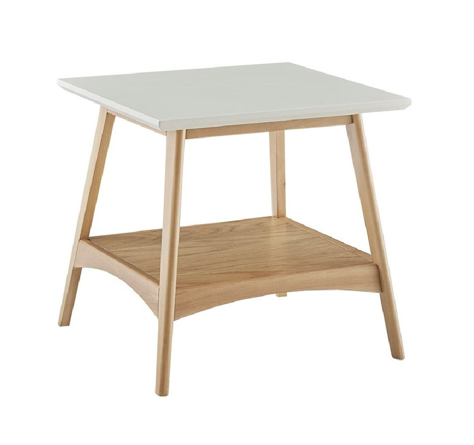 Olliix Madison Park Parker Off White Natural End Table