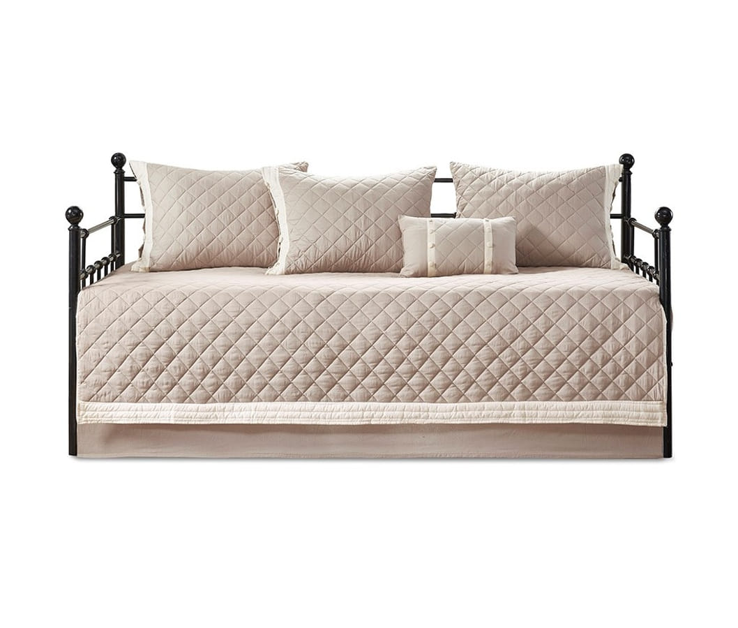 Olliix Madison Park Breanna Khaki 6pc Daybed Cover Set