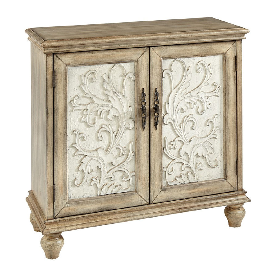 Olliix Madison Park Driscoll Reclaimed Natural 2 Door Cabinet
