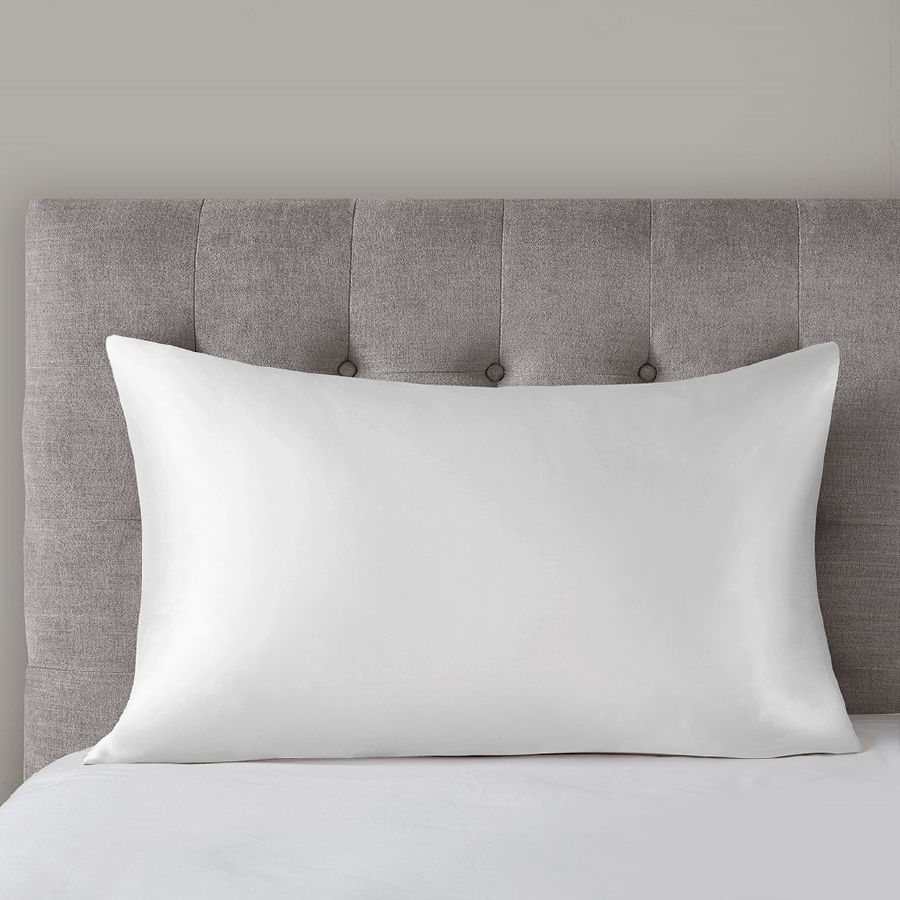 Olliix Madison Park Silk White Mulberry Single Pillowcase