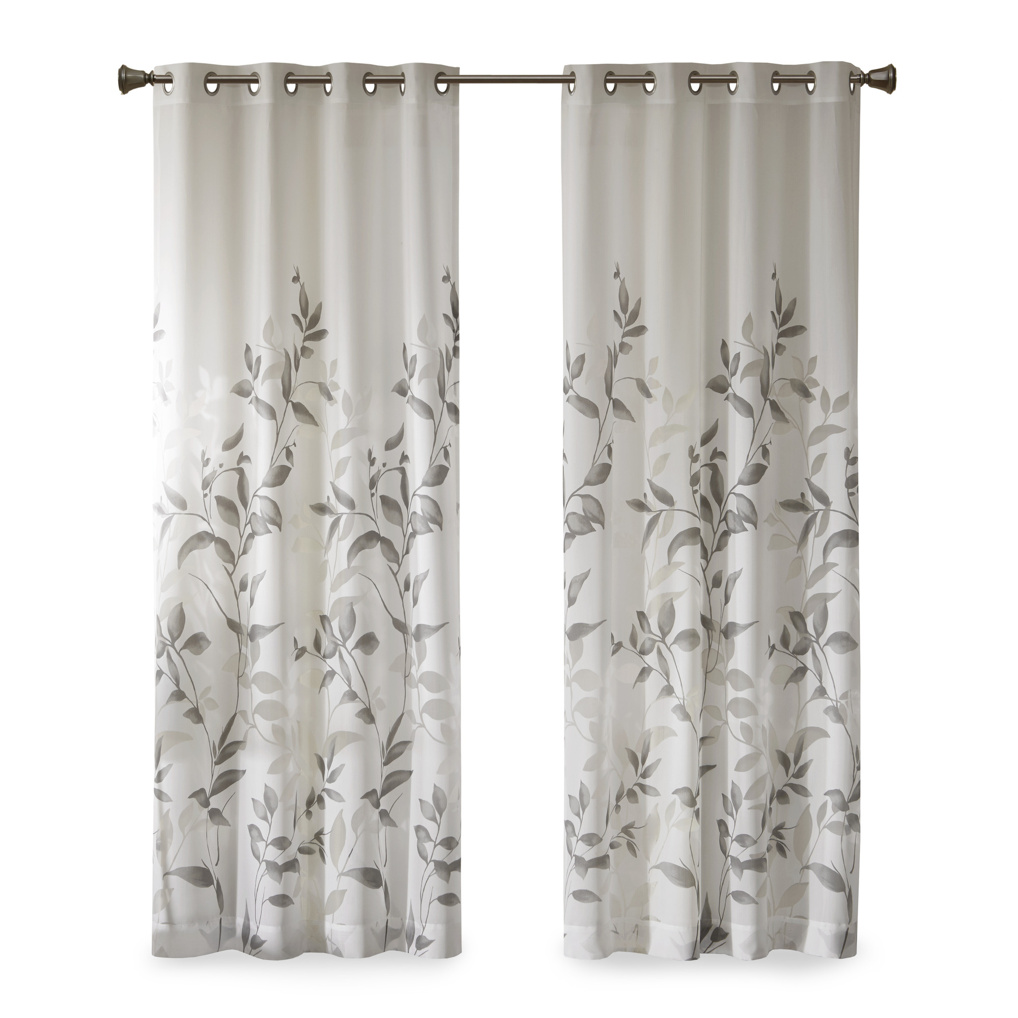 Olliix Madison Park Cecily Grey Burnout Printed Curtain Panel - 50 x 84 OLIX-MP40-4609 Olliix Madison Park Cecily Grey Burnout Printed Curtain Panel - 50 x 84 OLIX-MP40-4609
