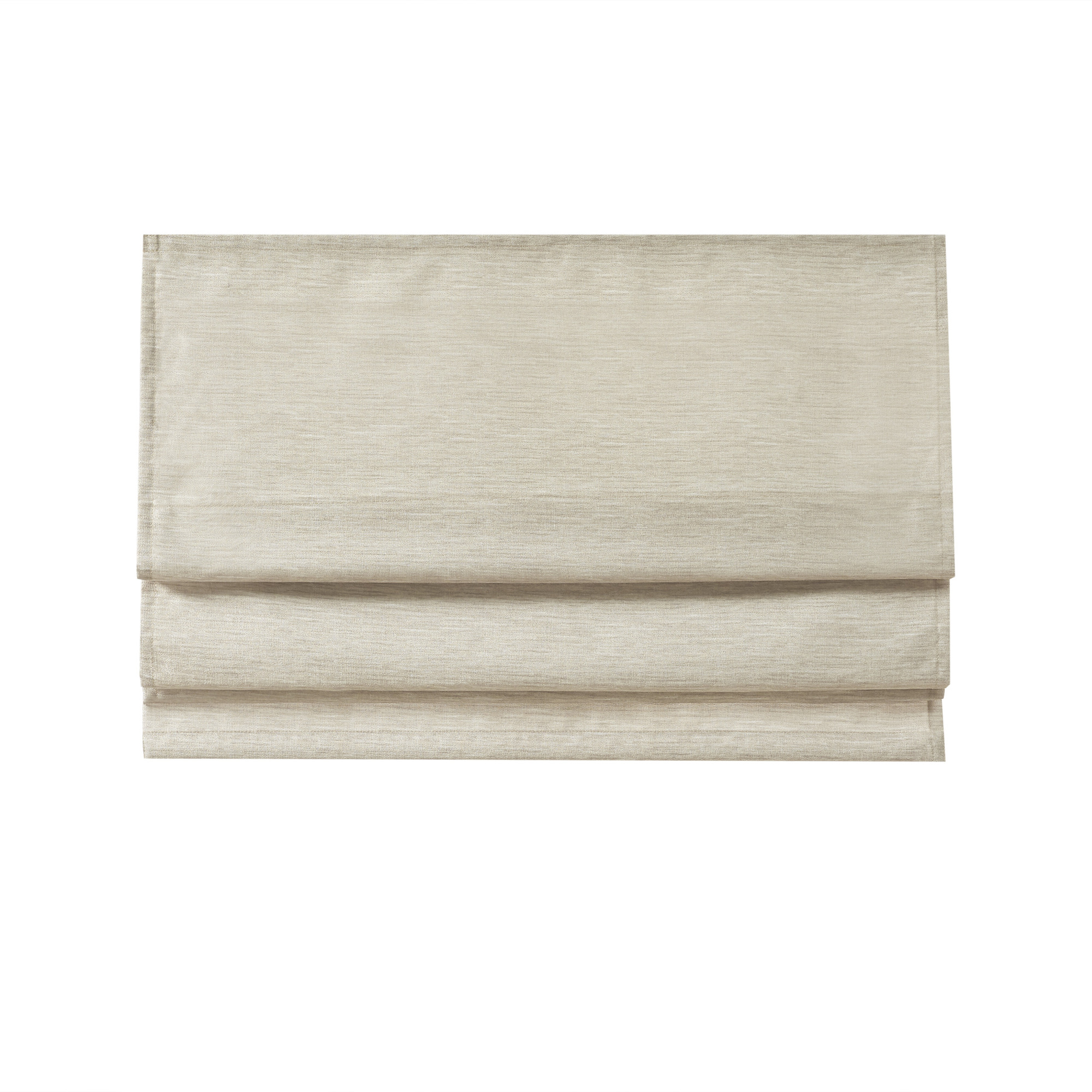 Olliix Madison Park Como Ivory Faux Silk Cordless Roman Shade - 35 x 64