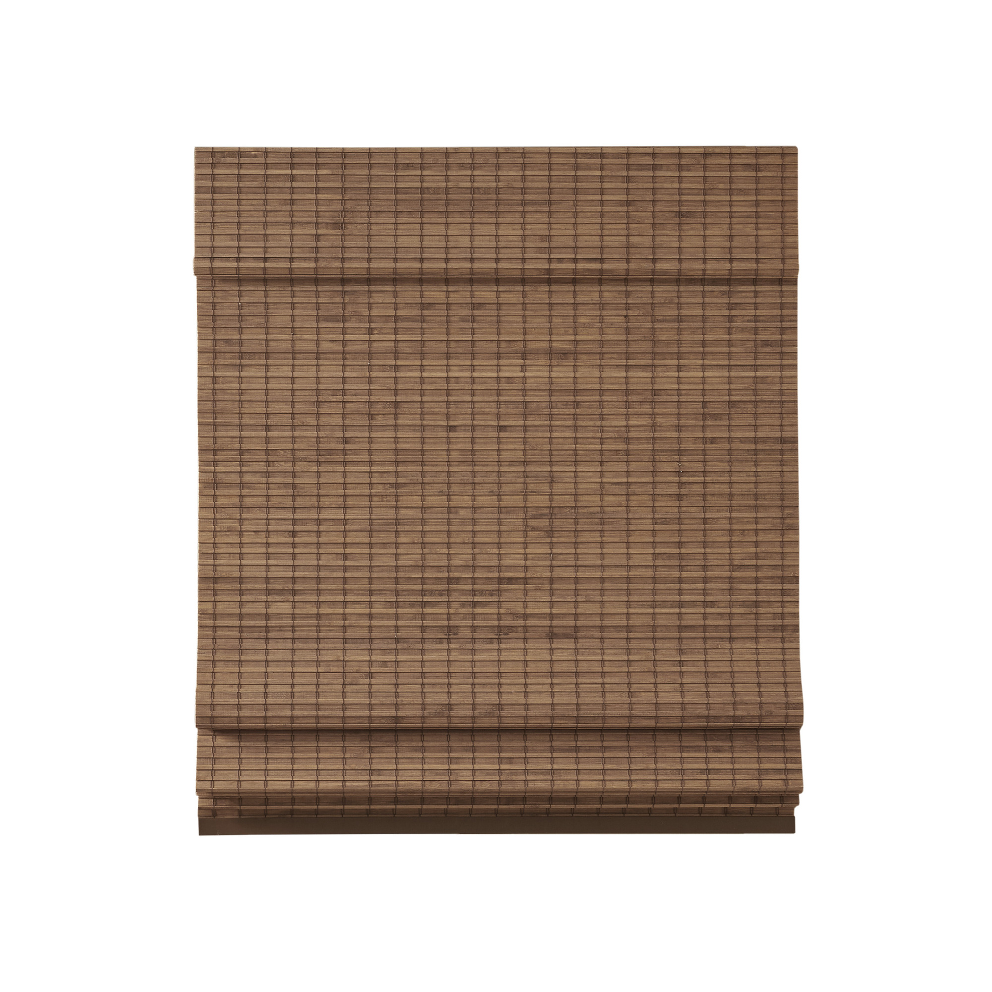 Olliix Madison Park Eastfield Teak Bamboo Light Filtering Roman Shade - 33 ...