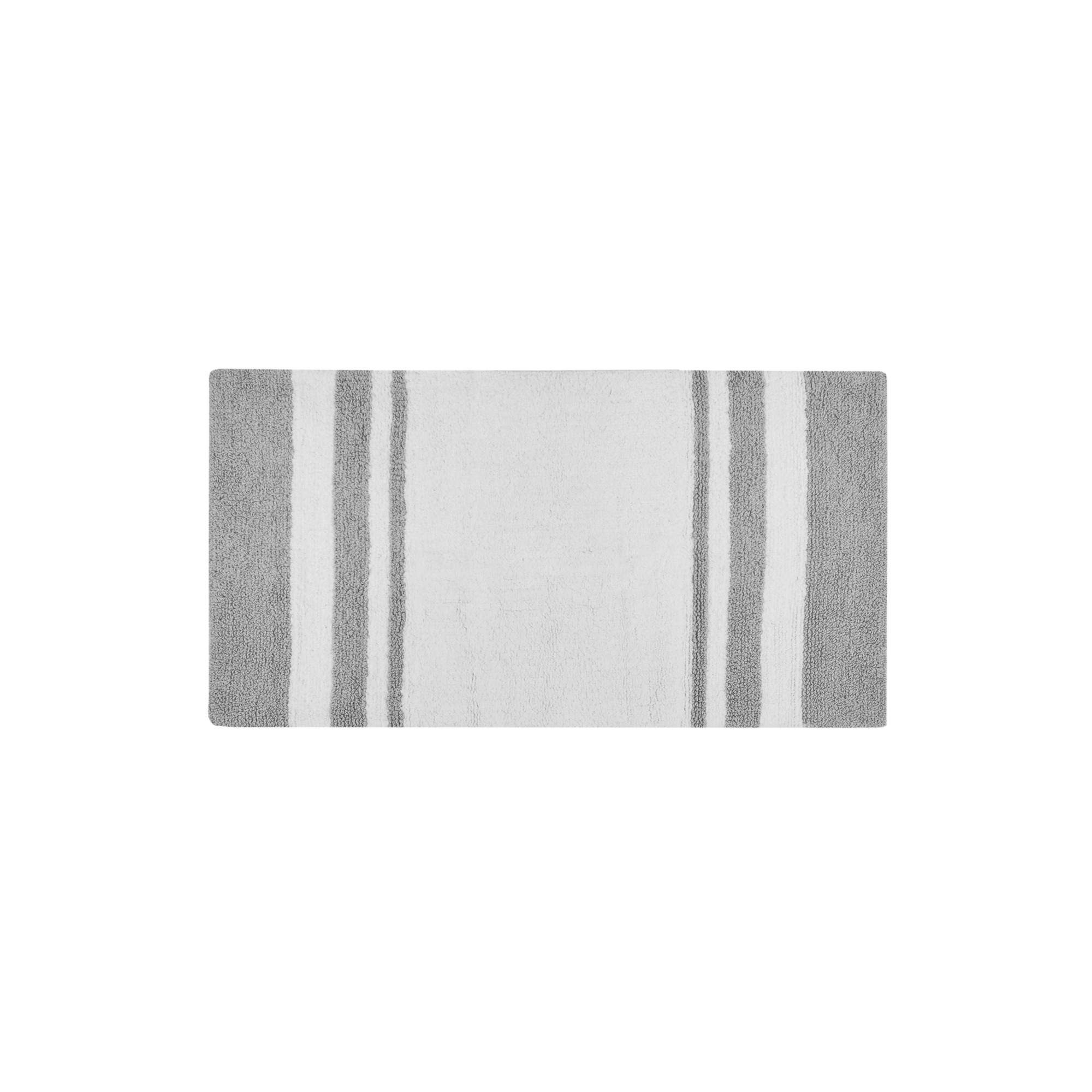 Olliix Madison Park Spa Cotton Grey Reversible Bath Rug - 27 x 45