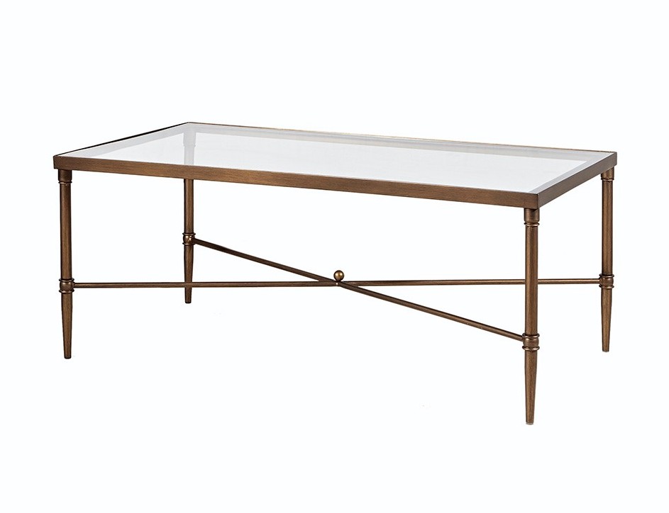 Olliix Madison Park Signature Porter Bronze Rectangle Coffee Table