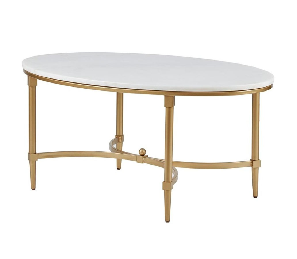 Olliix Madison Park Signature Bordeaux White Gold Coffee Table
