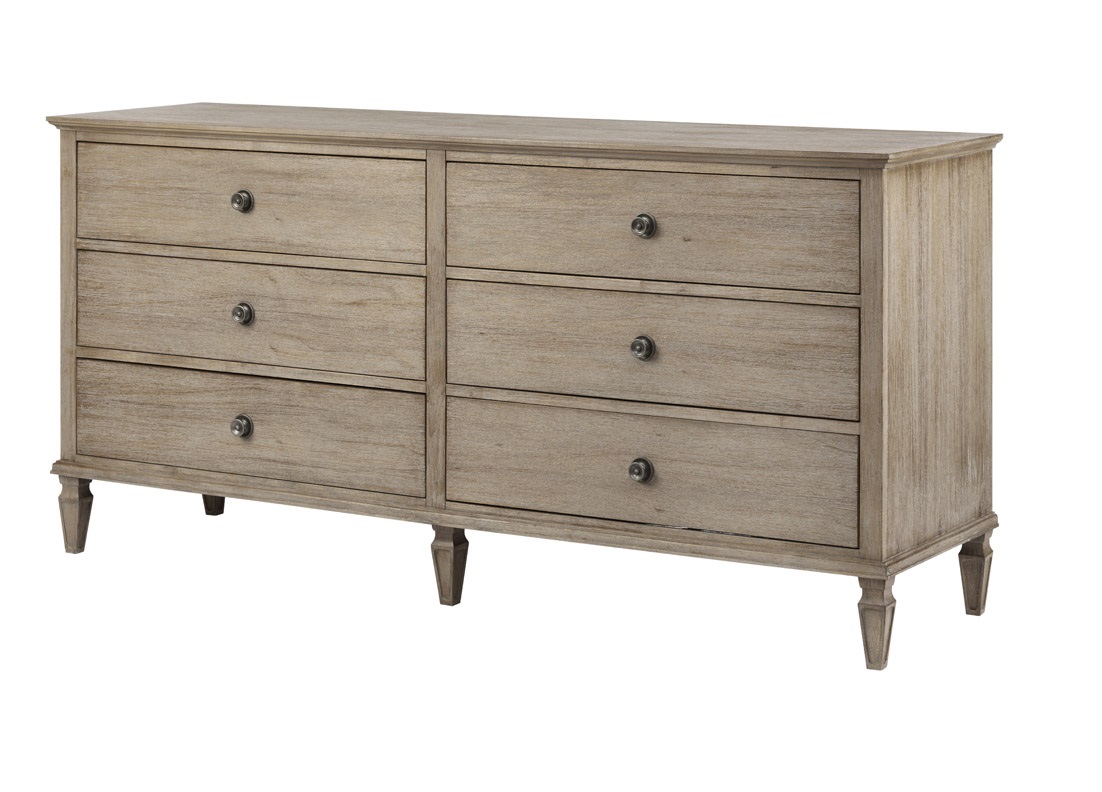Olliix Madison Park Signature Victoria Light Natural 6 Drawers Dresser
