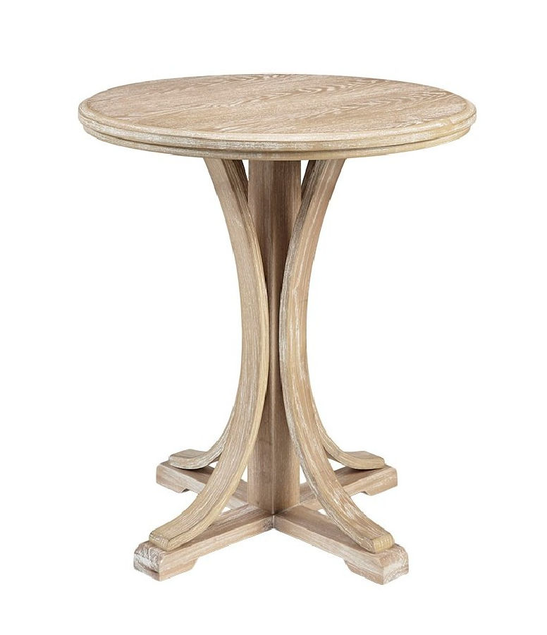 Olliix Martha Stewart Fatima Reclaimed Wheat Round Accent Table