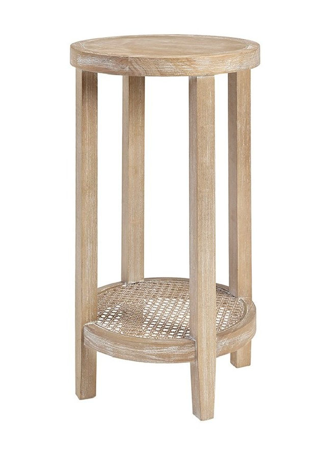 Olliix Martha Stewart Harley Reclaimed Wheat Round Accent Table