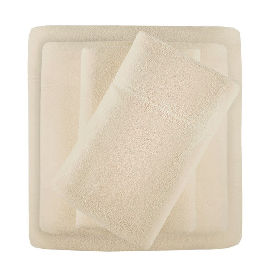 Olliix True North Sleep Philosophy Micro Fleece Khaki Full 4pc Sheet Set