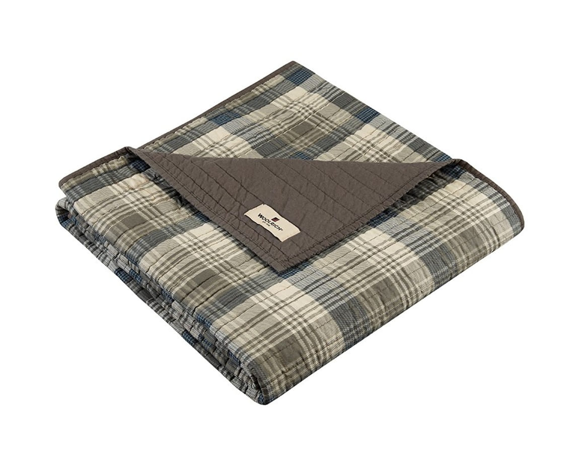 Olliix Woolrich Tasha Taupe Quilted Throw
