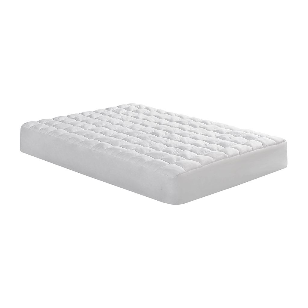 Olliix Intelligent Design Dream Puff White Twin Mattress Pad