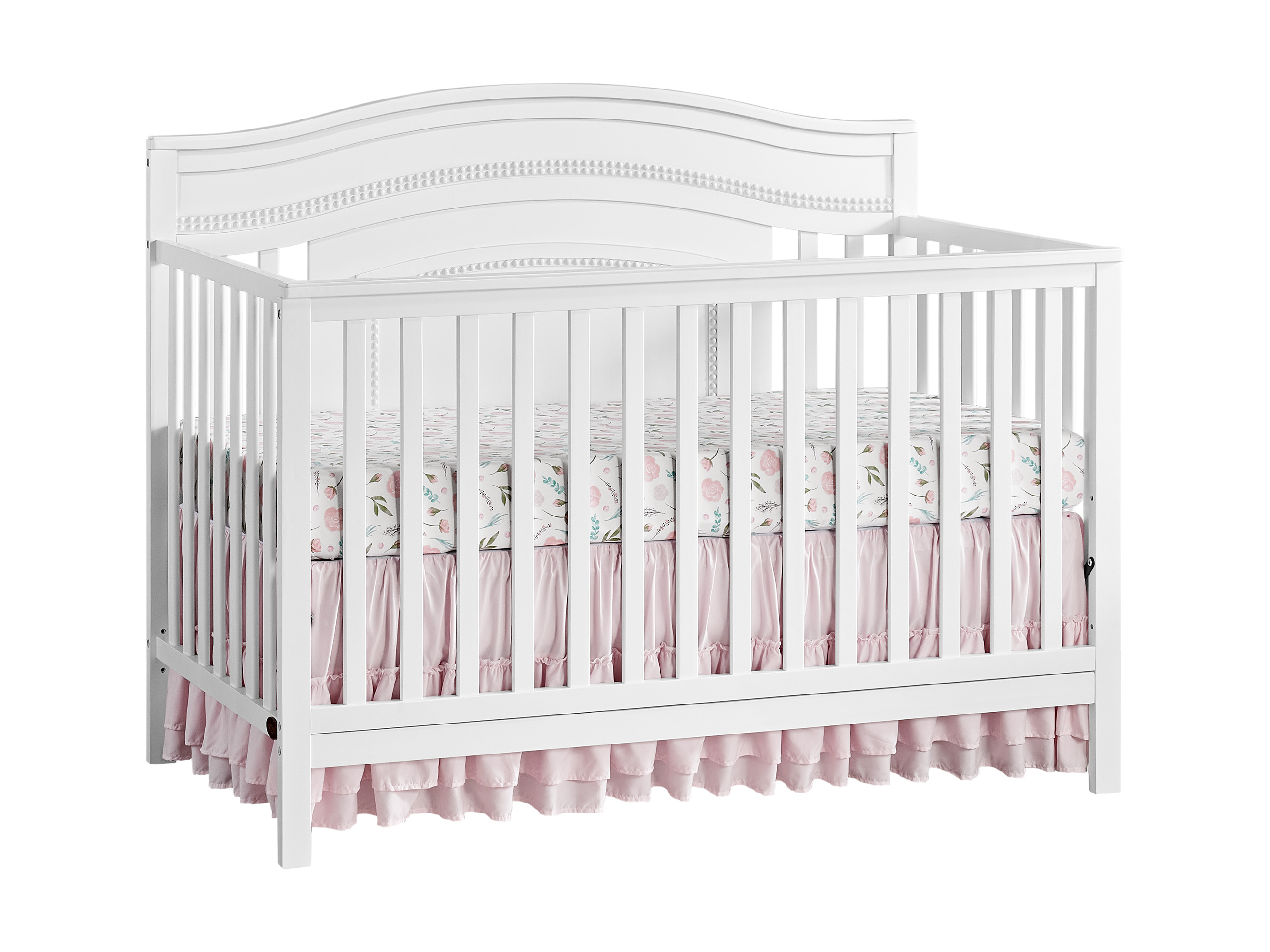 Oxford Baby Briella White 4 In 1 Convertible Crib