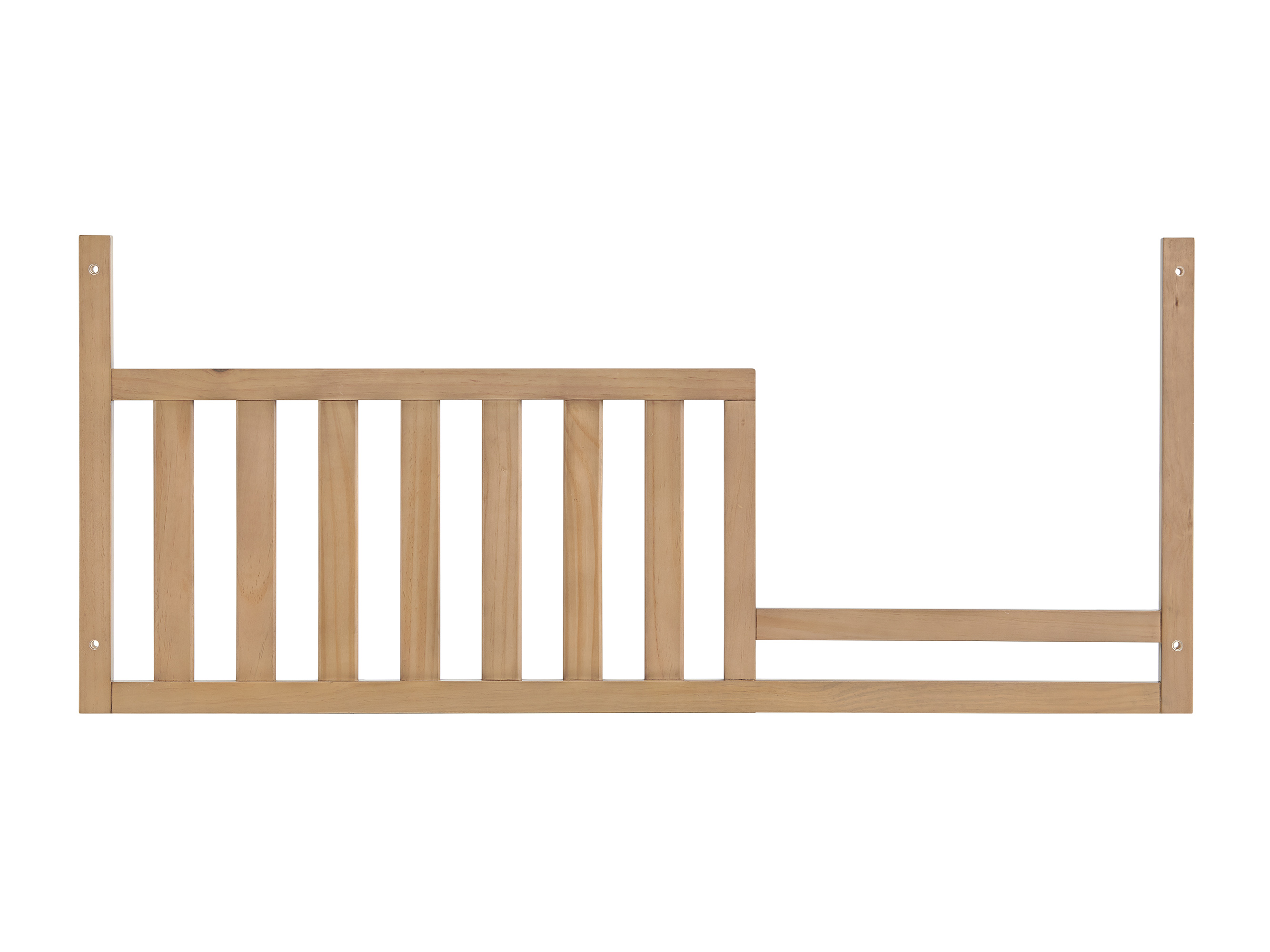SOHO BABY Everlee Toddler Guardrail In Honey Wood