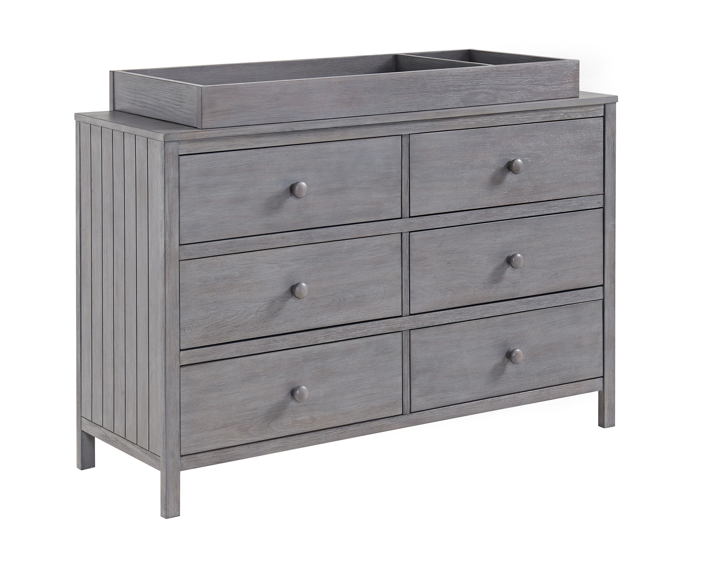 Oxford Soho Baby Everlee Greystone 6 Drawer Dresser with Changing Topper