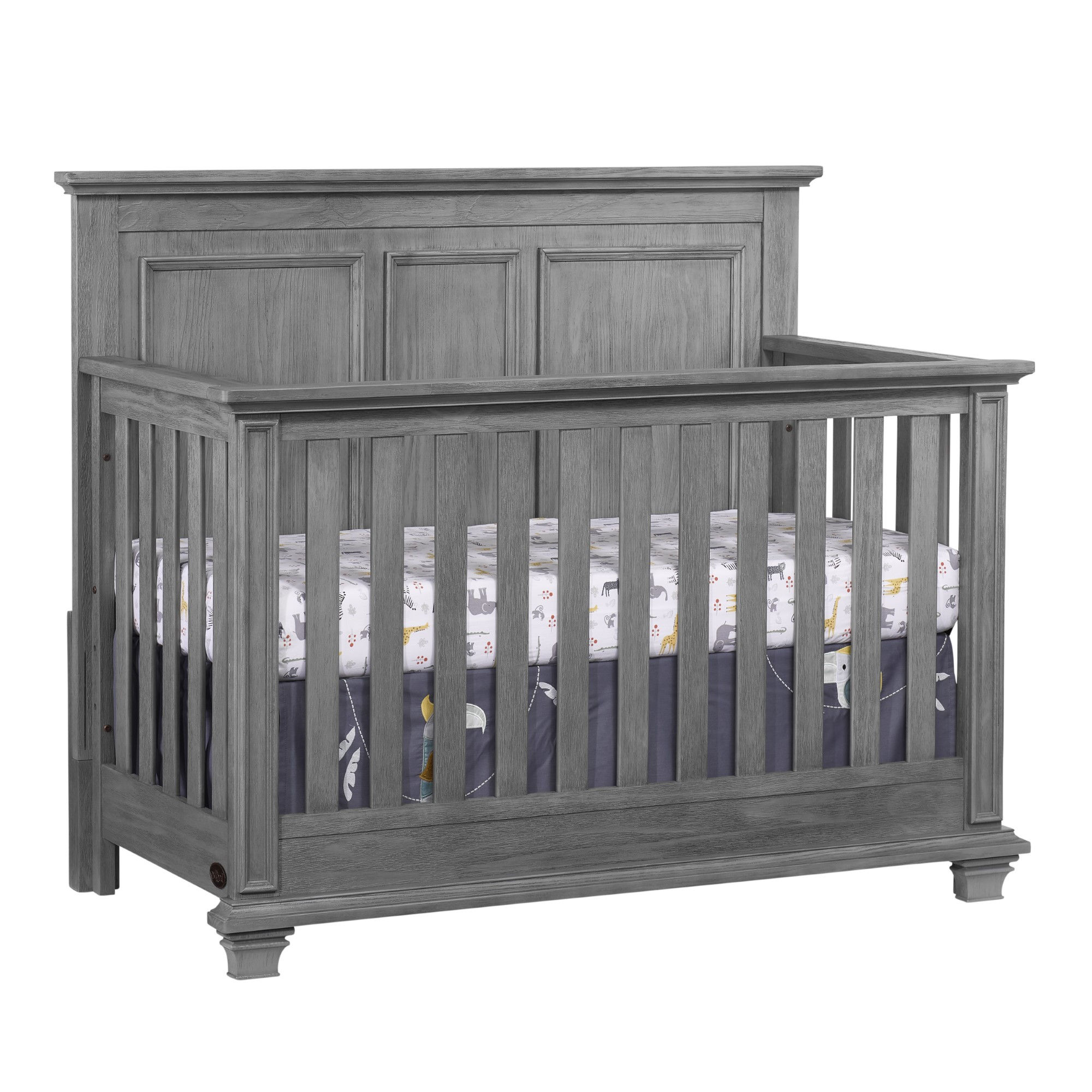 Oxford Baby Kenilworth Graphite Gray 4 In 1 Convertible Crib