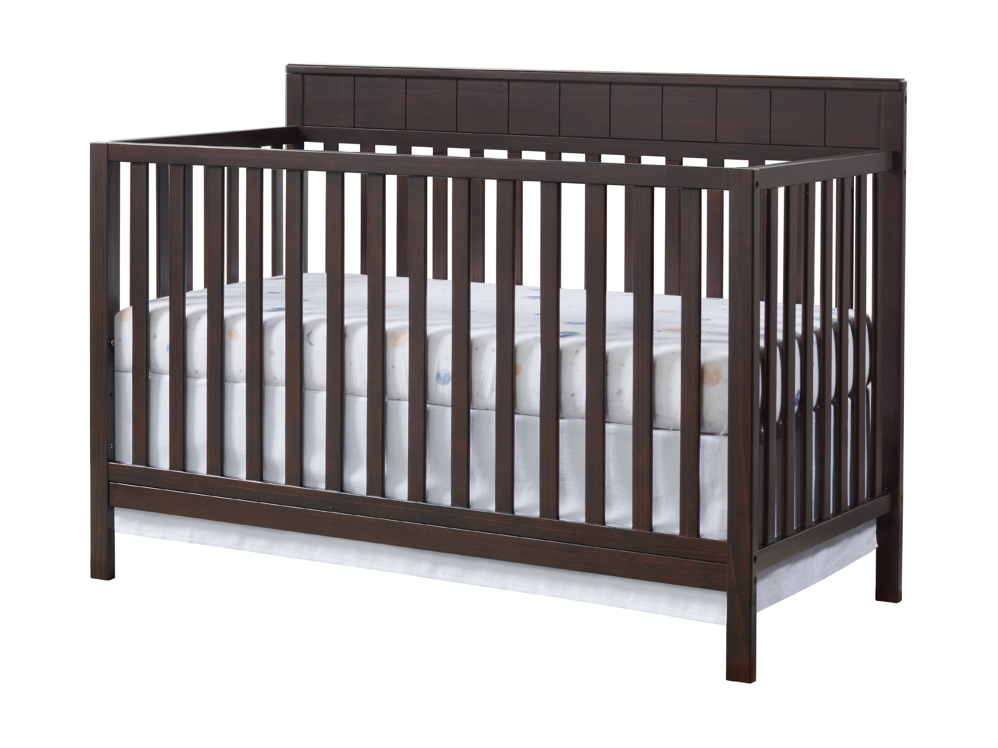 Oxford Baby Logan Espresso 4 In 1 Convertible Crib