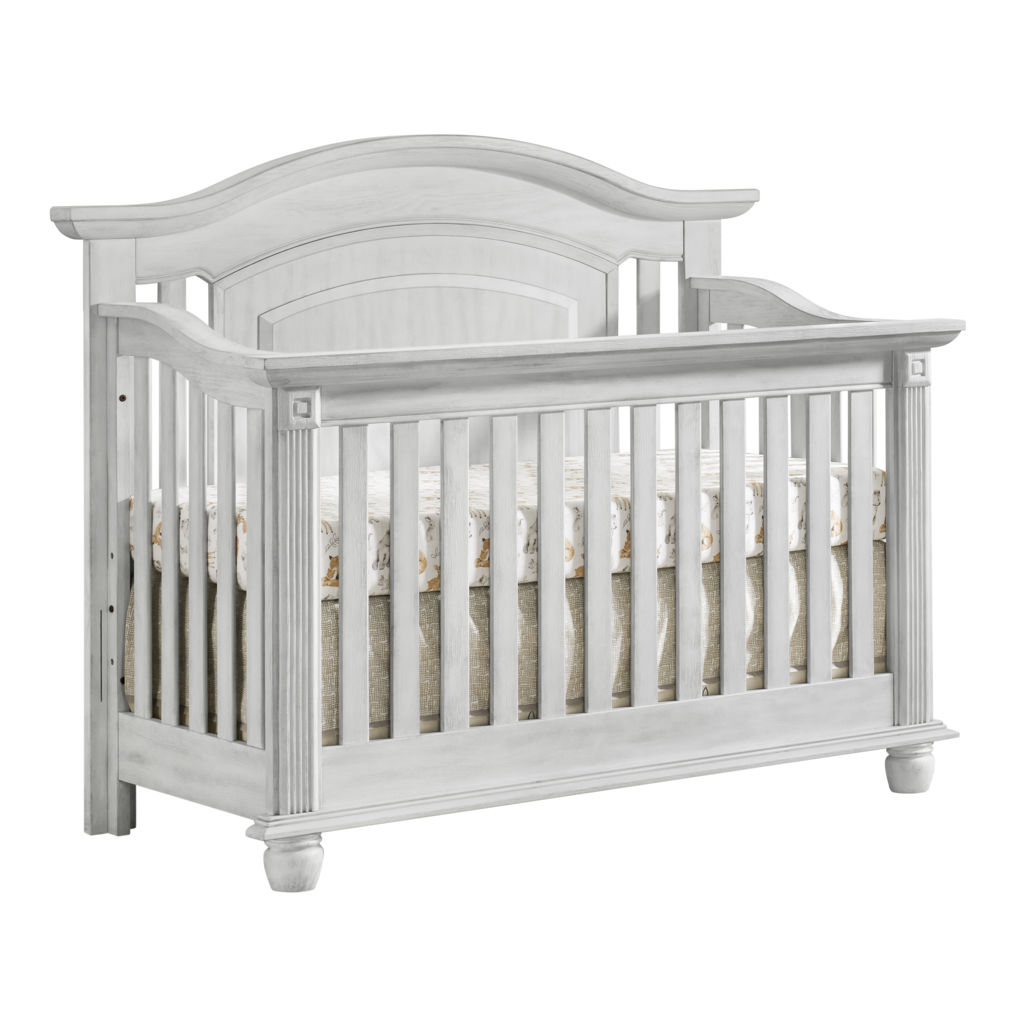 Oxford Baby London Lane 4 In 1 Convertible Crib Vintage White