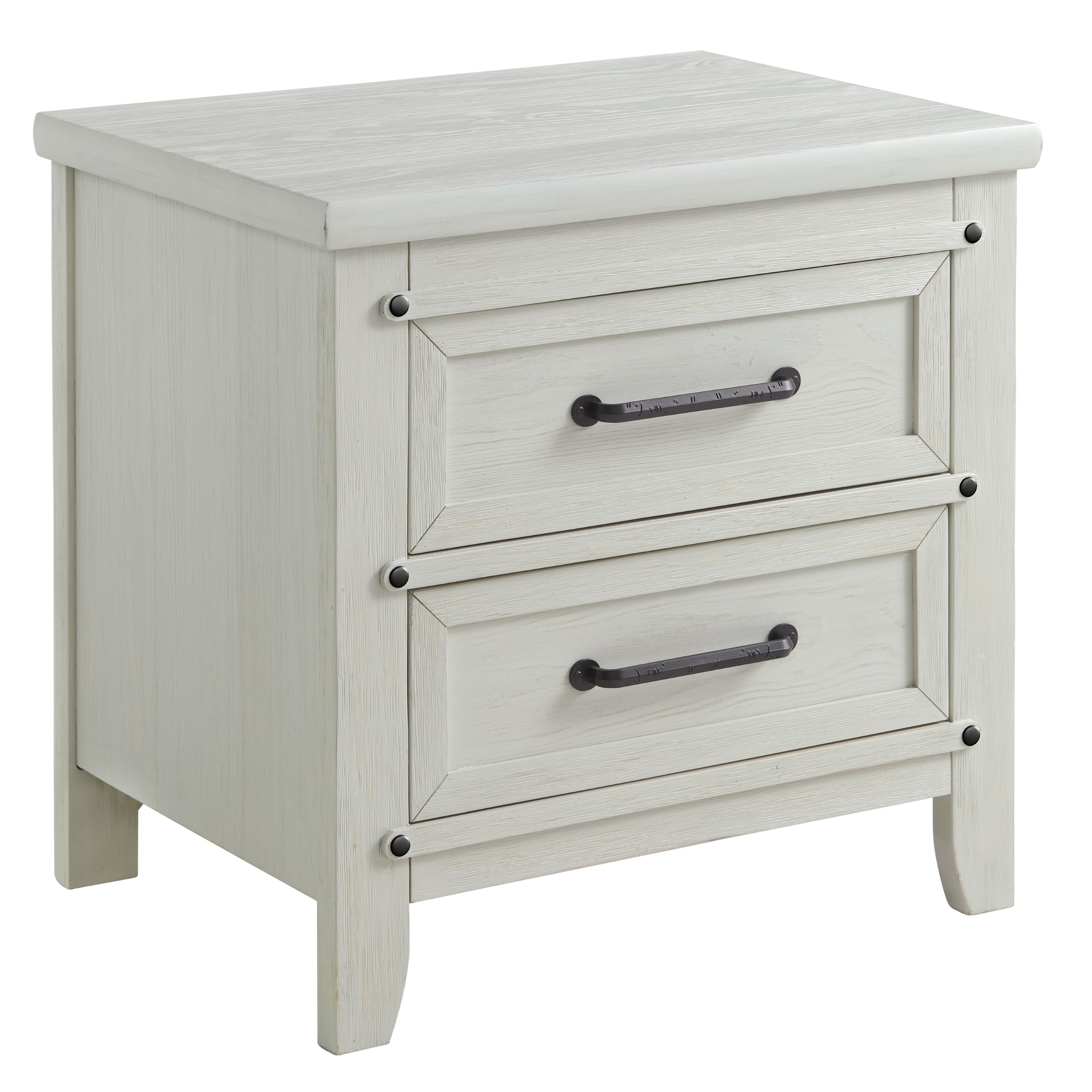 Oxford Soho Baby Ellison Rustic White Nightstand