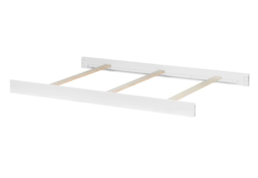 Oxford Baby Logan Full Size Bed Conversion Crib Accessories Kit, Snow White
