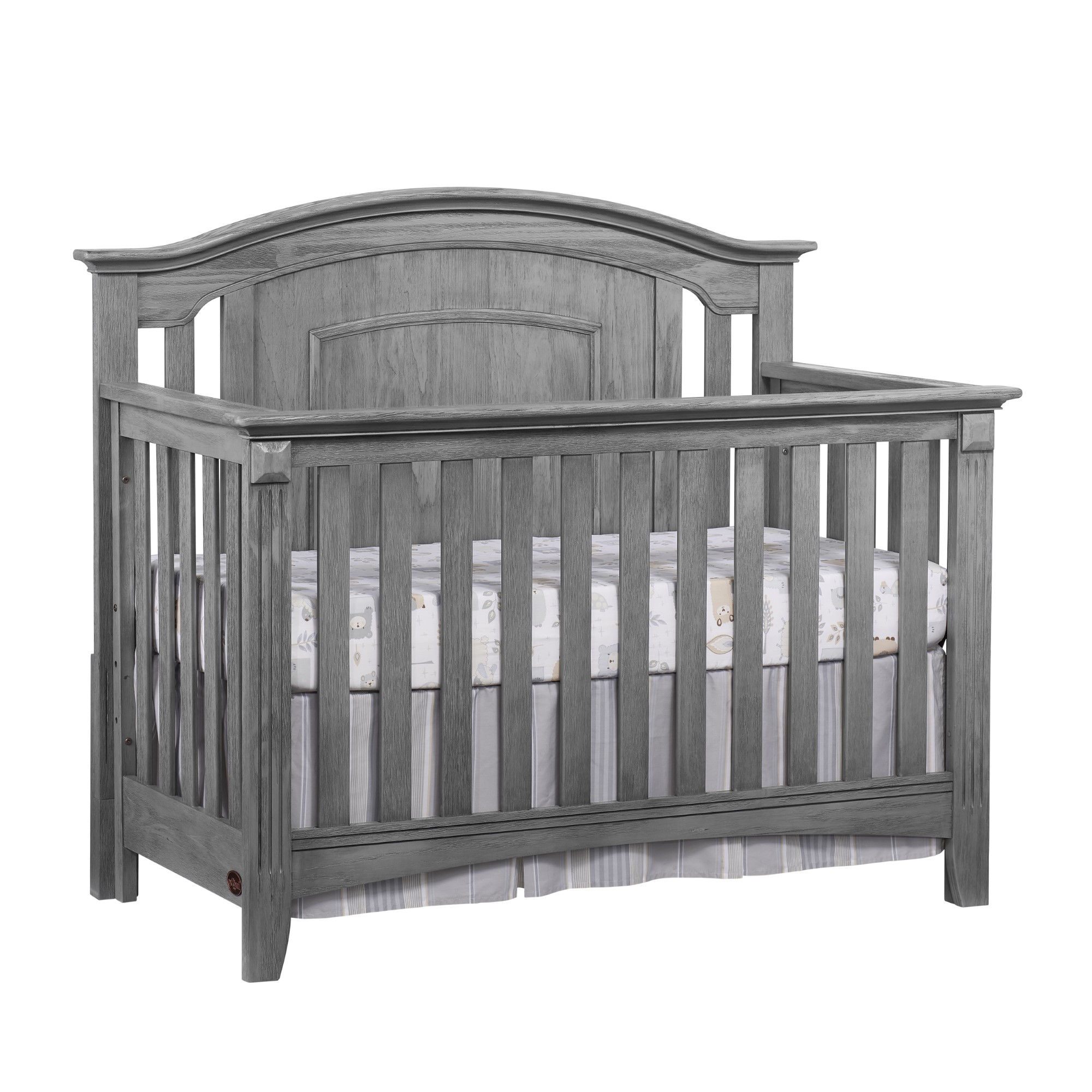 Oxford Baby Willowbrook Graphite Gray 4 In 1 Convertible Crib