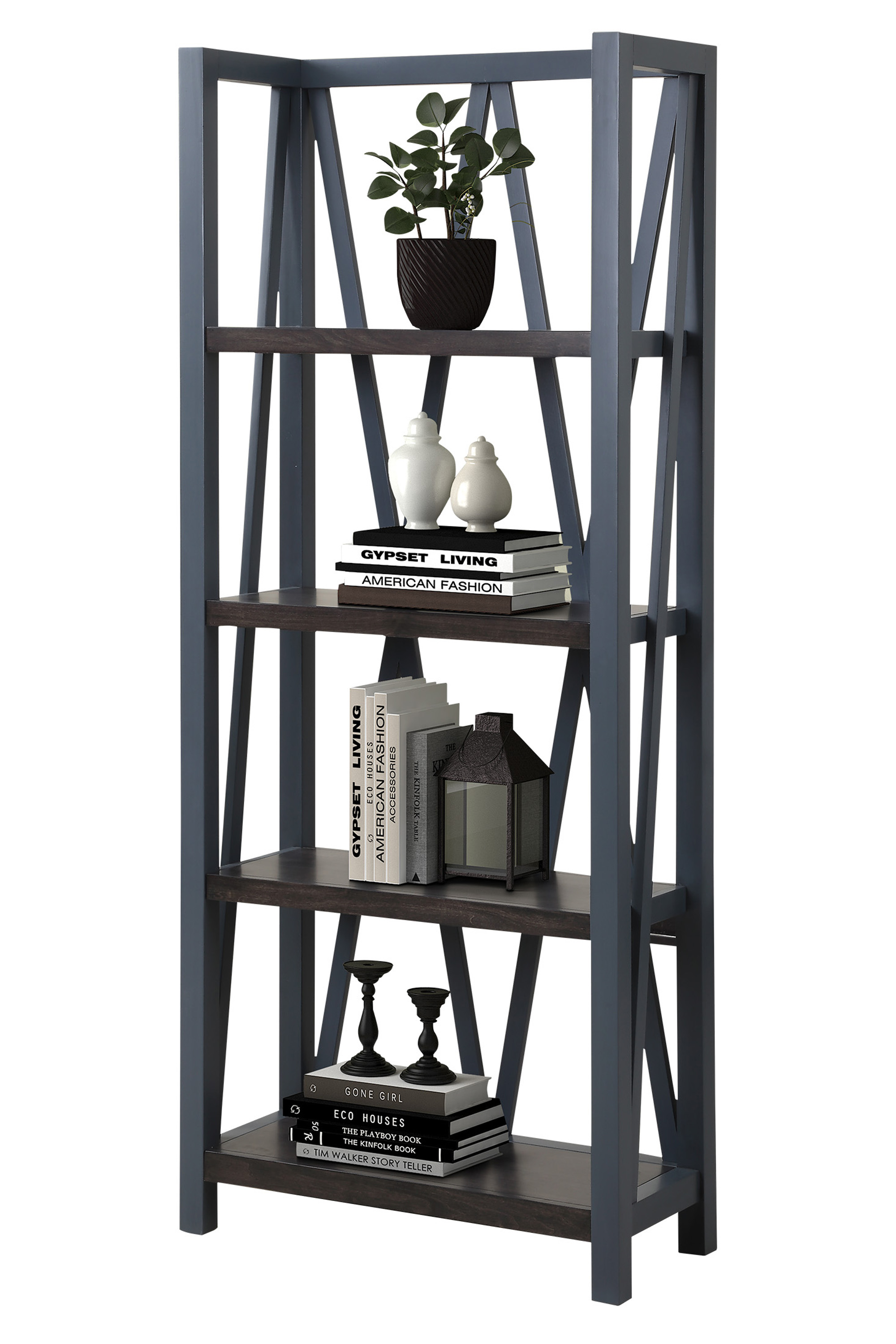 Parker House Americana Modern Blue Etagere Bookcase