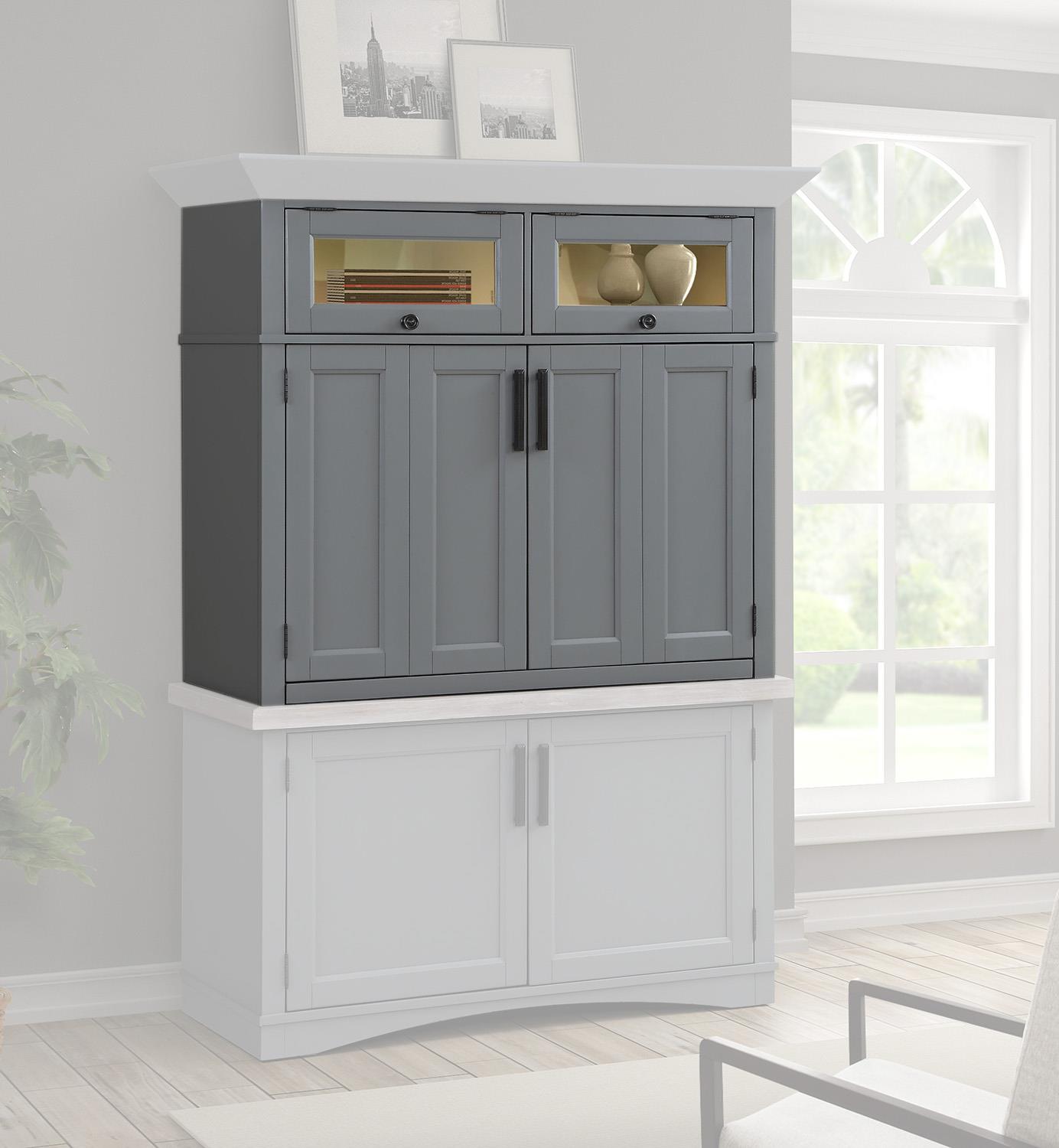 Parker House Americana Modern - Dove Workstation Top with LED Light