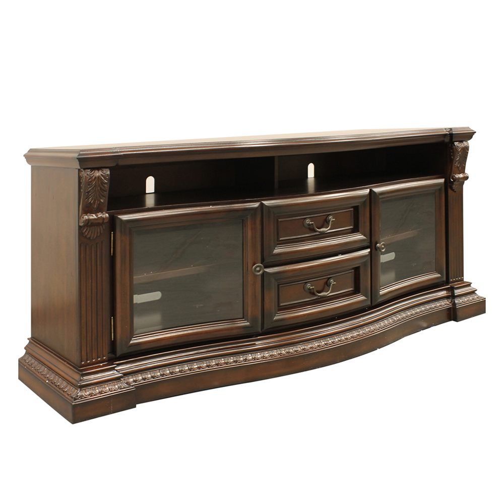 Parker House Bella Brown 67 Inch TV Console with Power Center