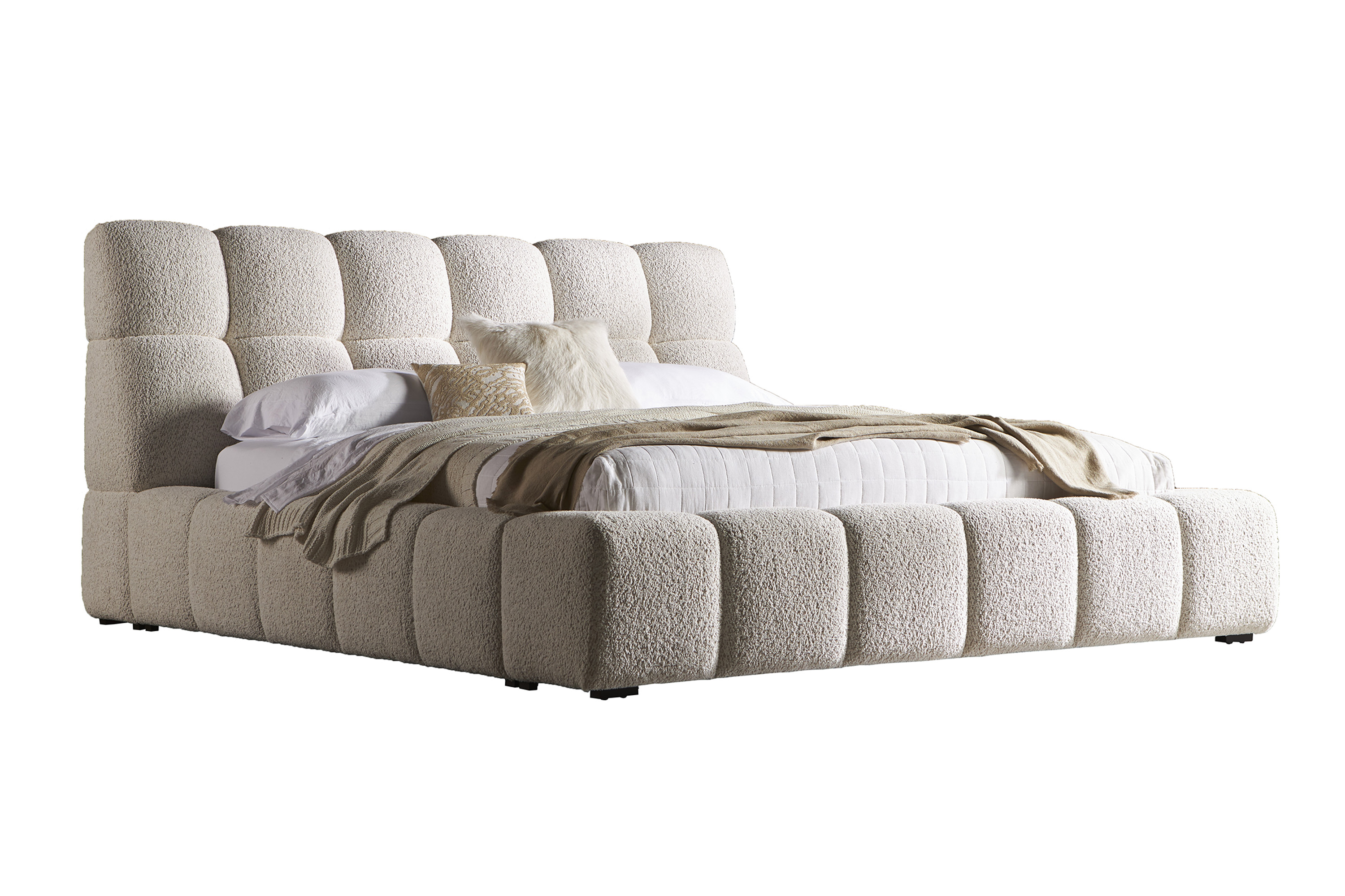 Parker Living Sleep Escape - Fluffy River Rock King Upholstered Footboard and Slats