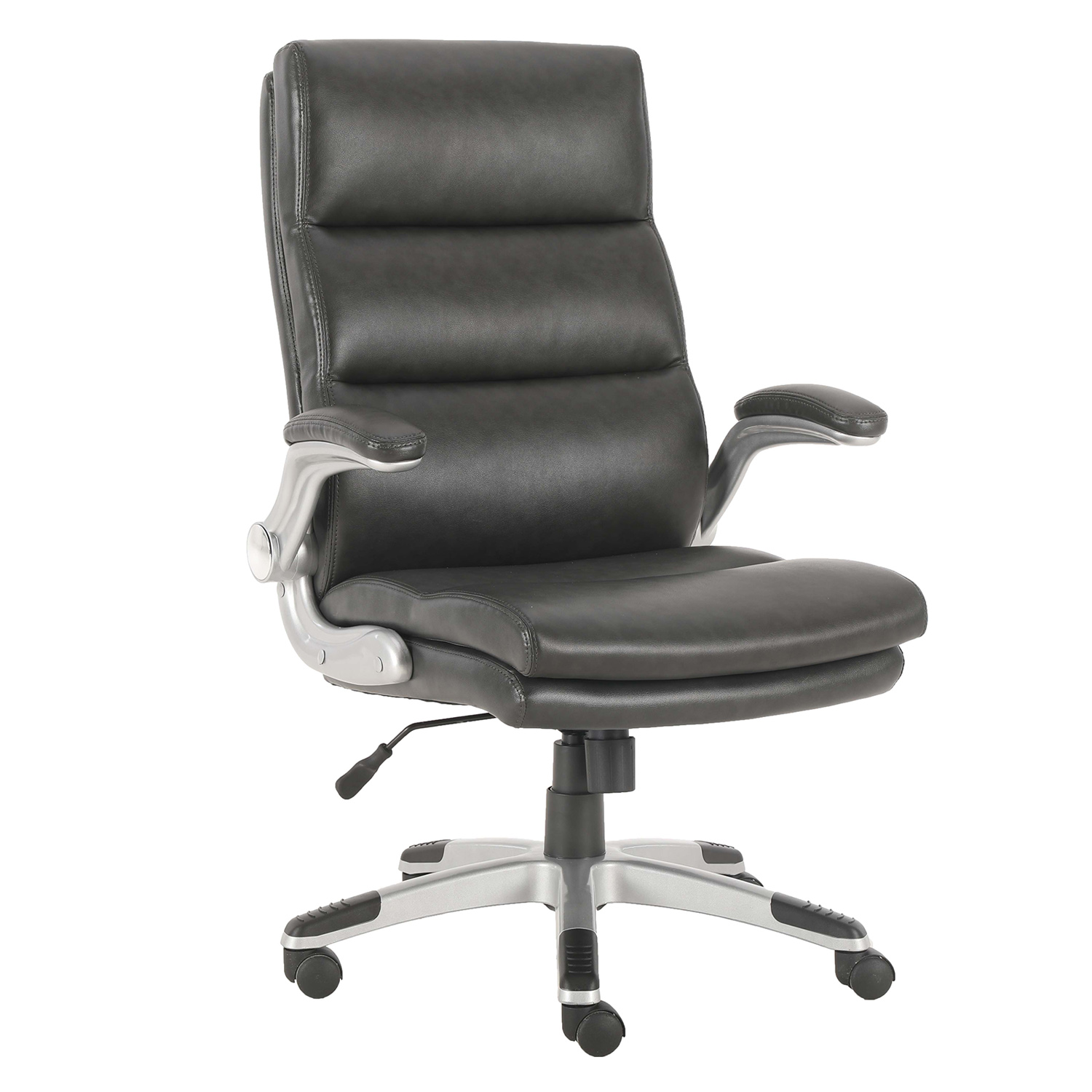 Parker House Dark Grey Bonded Leather Desk Chair