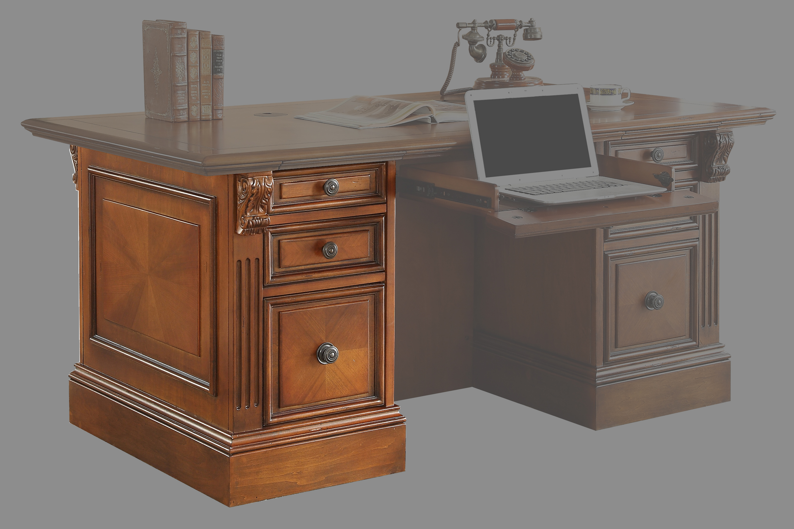 Parker House Huntington Executive Left Desk Pedestal