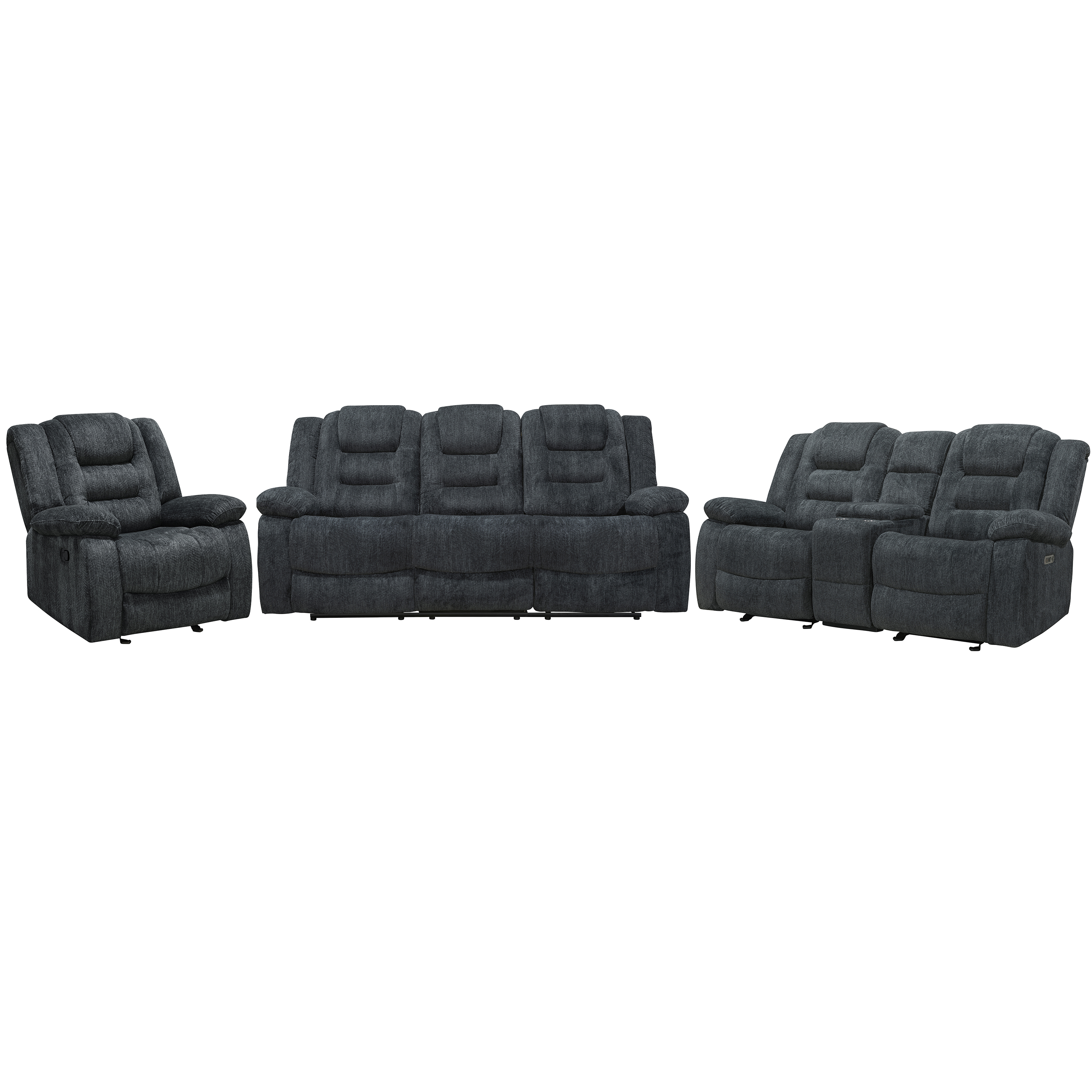 Parker House Bolton Light Grey 3pc Living Room Set